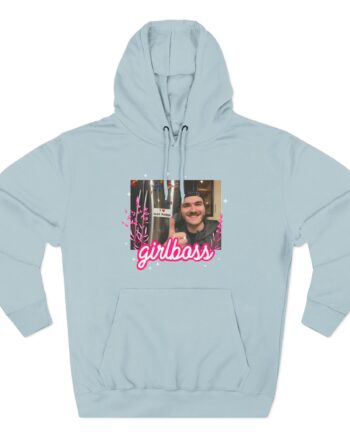 Jschlatt Girlboss Three-Panel Fleece Hoodie