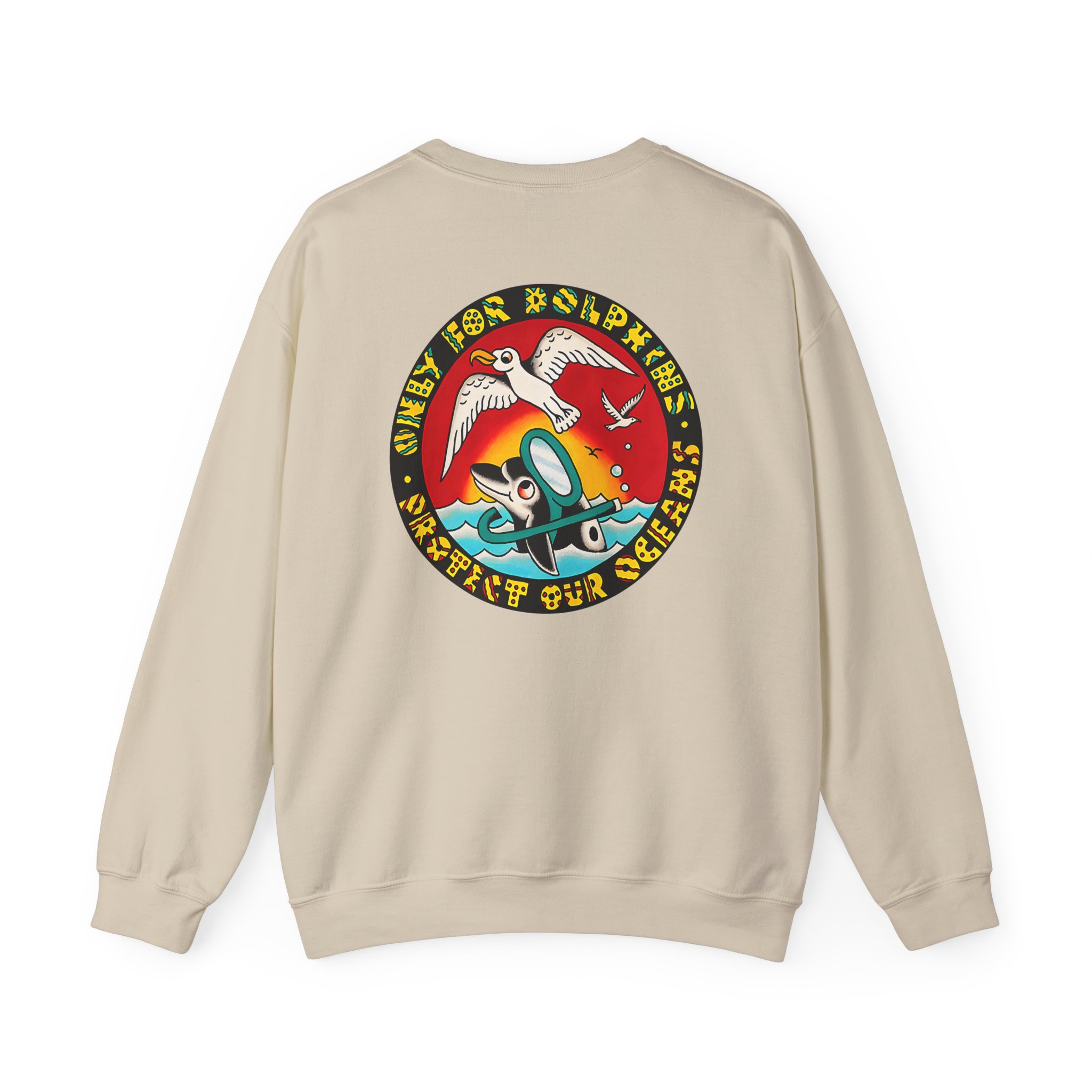 Action Bronson Only for Dolphins Unisex Heavy Blendâ„¢ Crewneck Sweatshirt