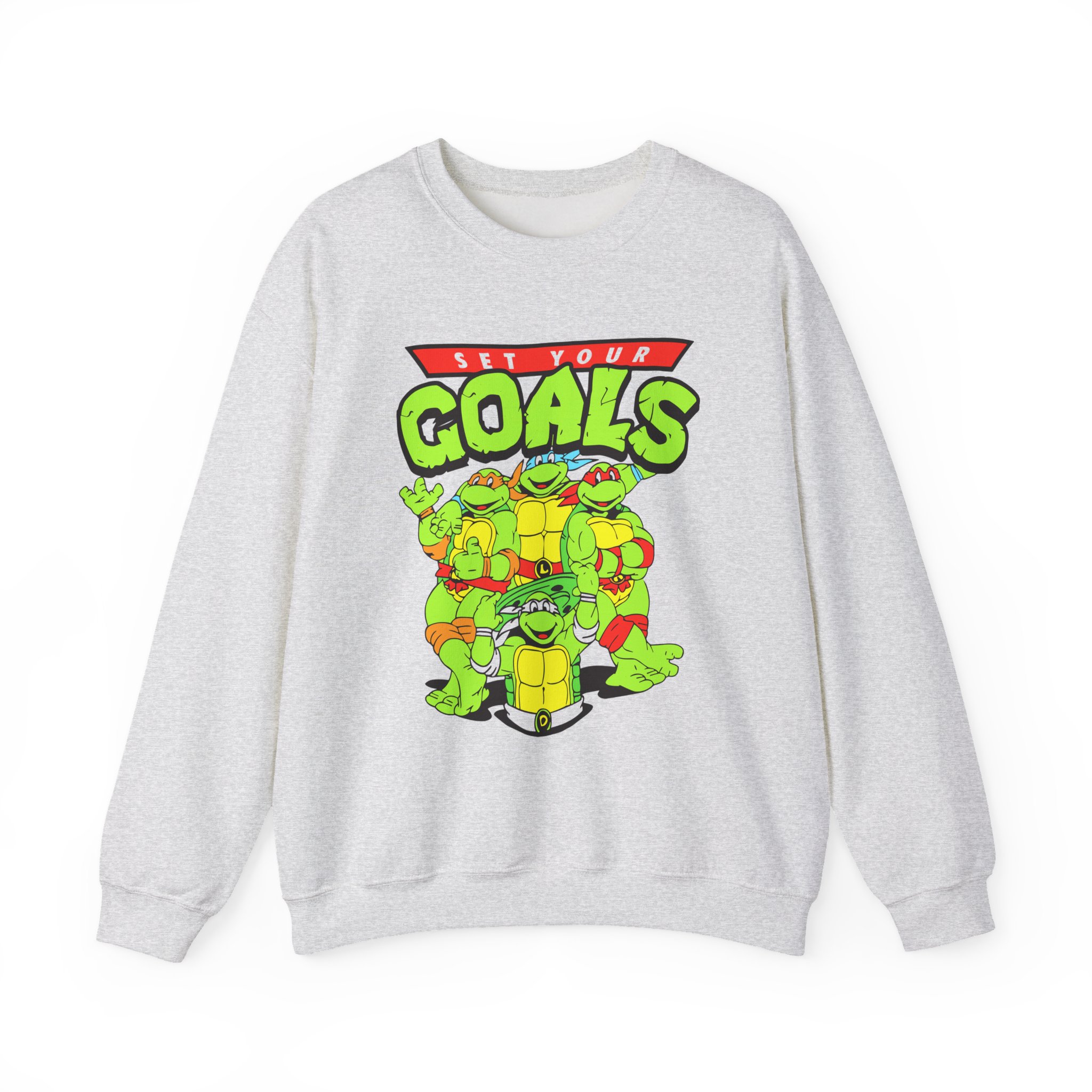 Set Your Goals Ninja Turtles Unisex Heavy Blendâ„¢ Crewneck Sweatshirt