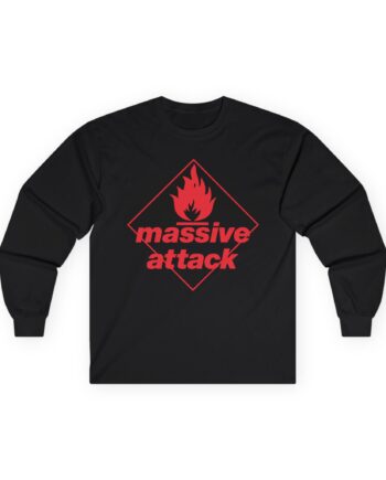 Massive Attack Blue Lines Red Logo Unisex Ultra Cotton Long Sleeve Tee