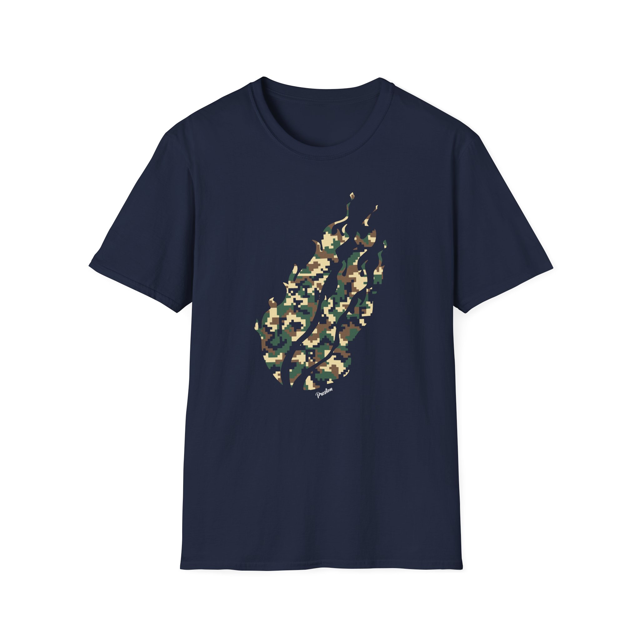 Preston Pixel Camo Unisex Softstyle T-Shirt