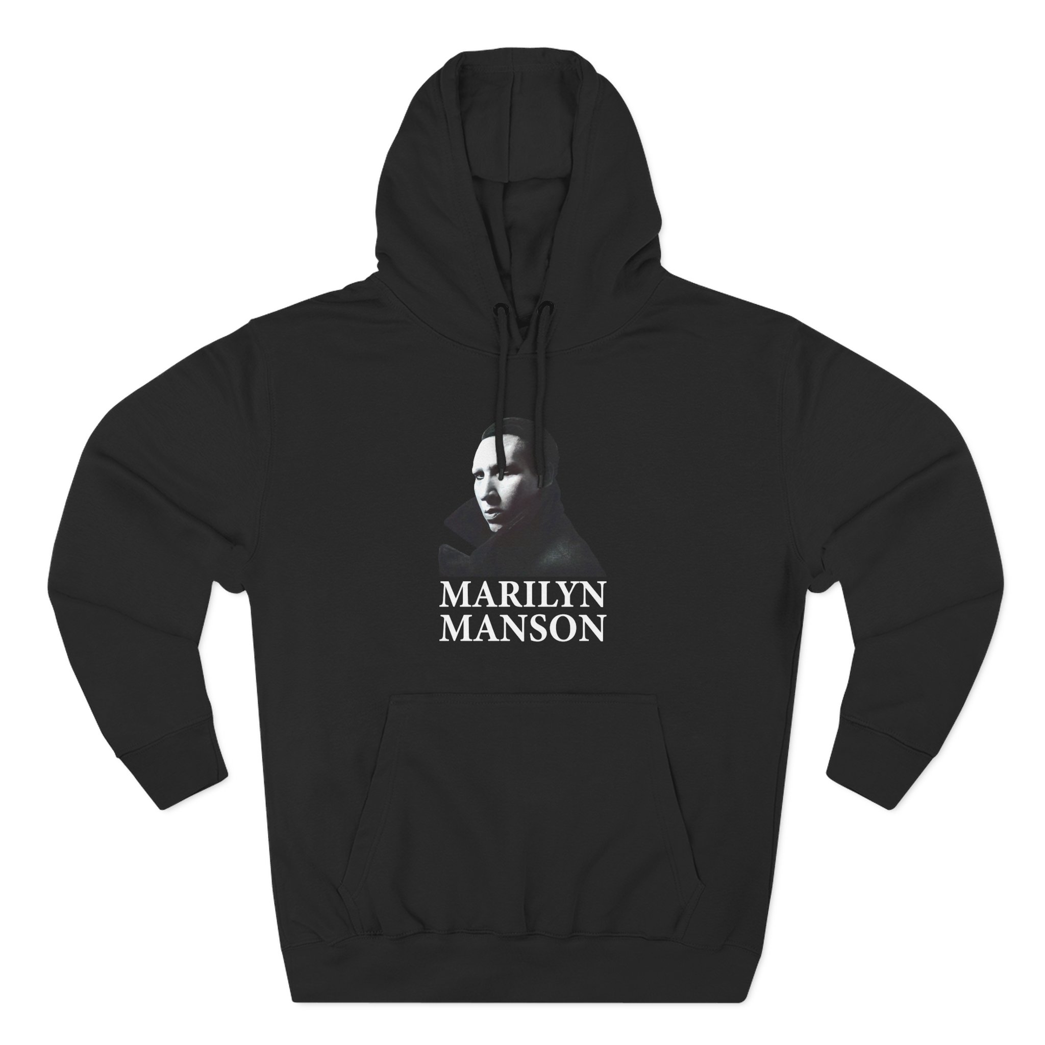 Marilyn Manson Face Three-Panel Fleece Hoodie