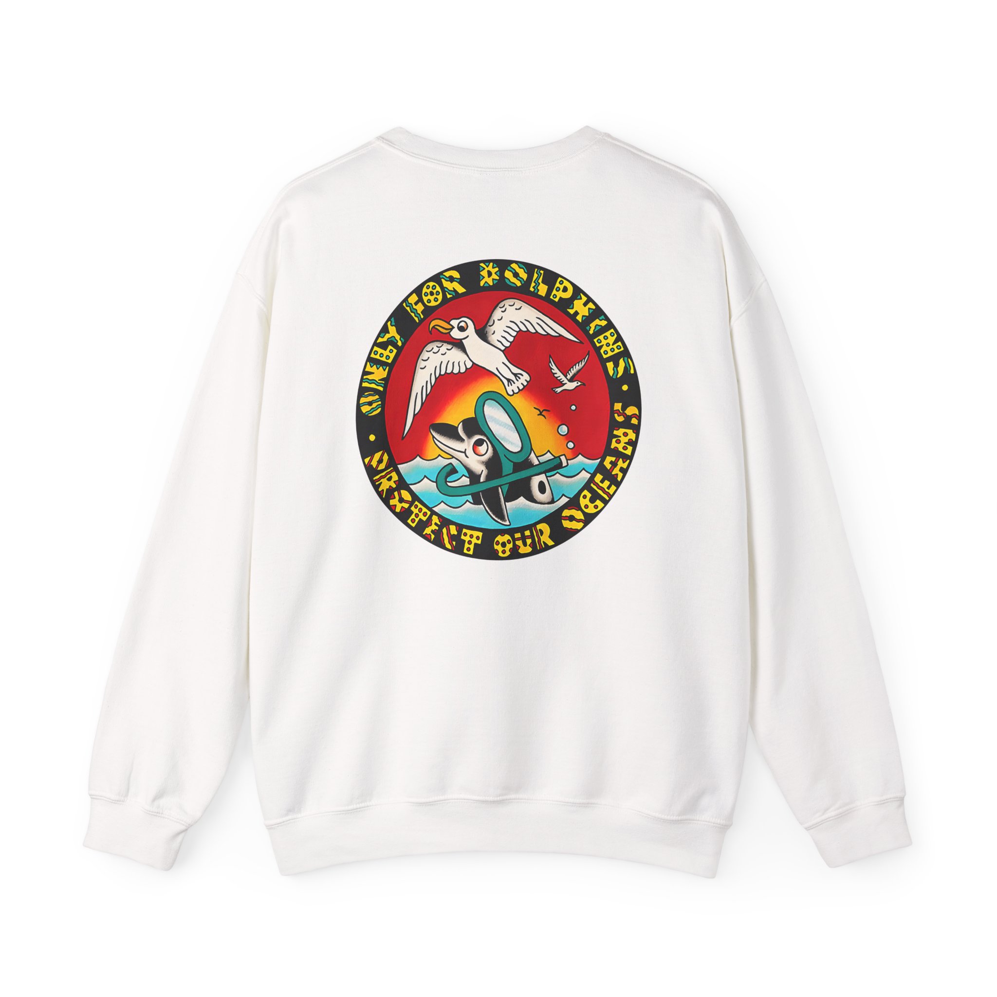 Action Bronson Only for Dolphins Unisex Heavy Blendâ„¢ Crewneck Sweatshirt