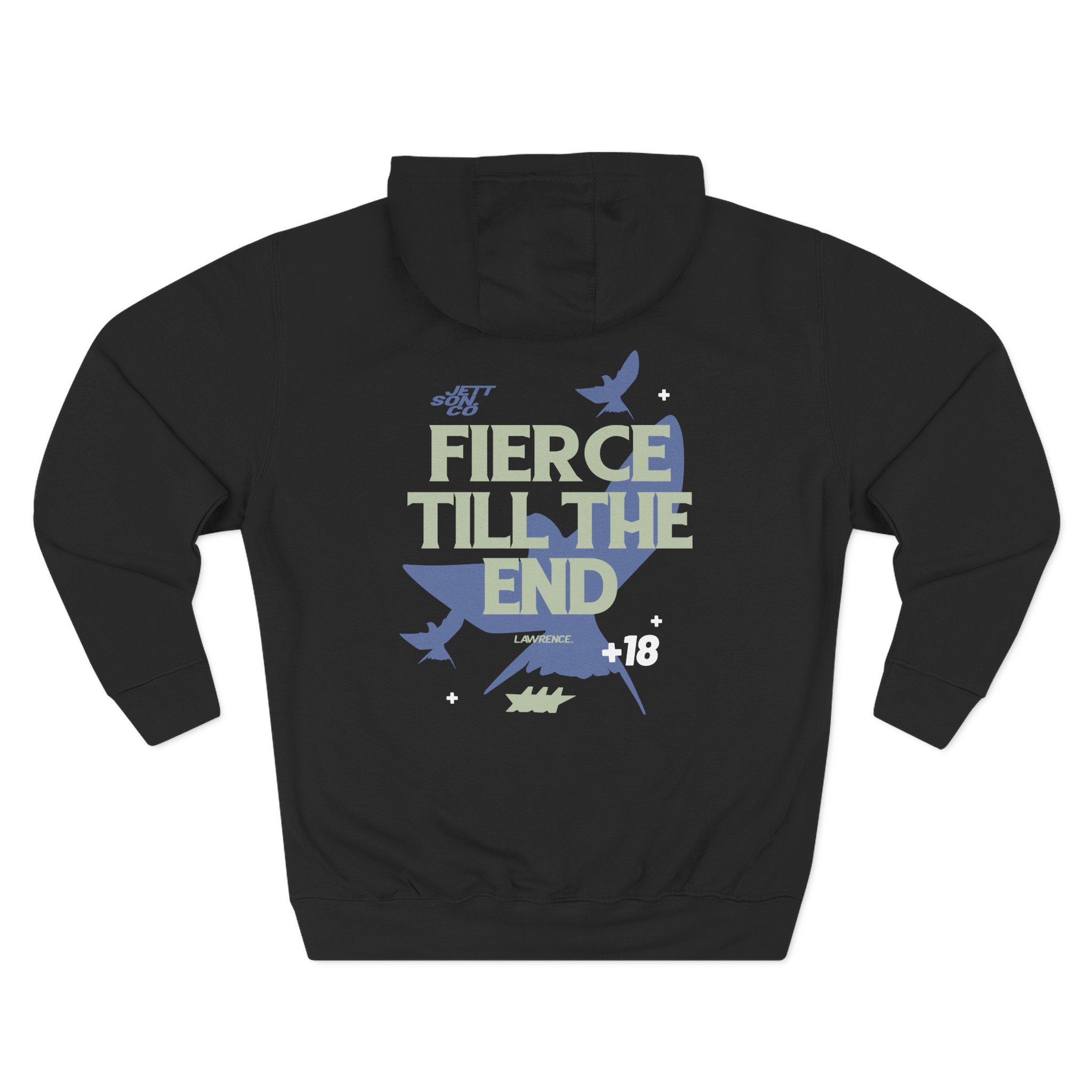 Jett Lawrenc Fierce Till the End Three-Panel Fleece Hoodie