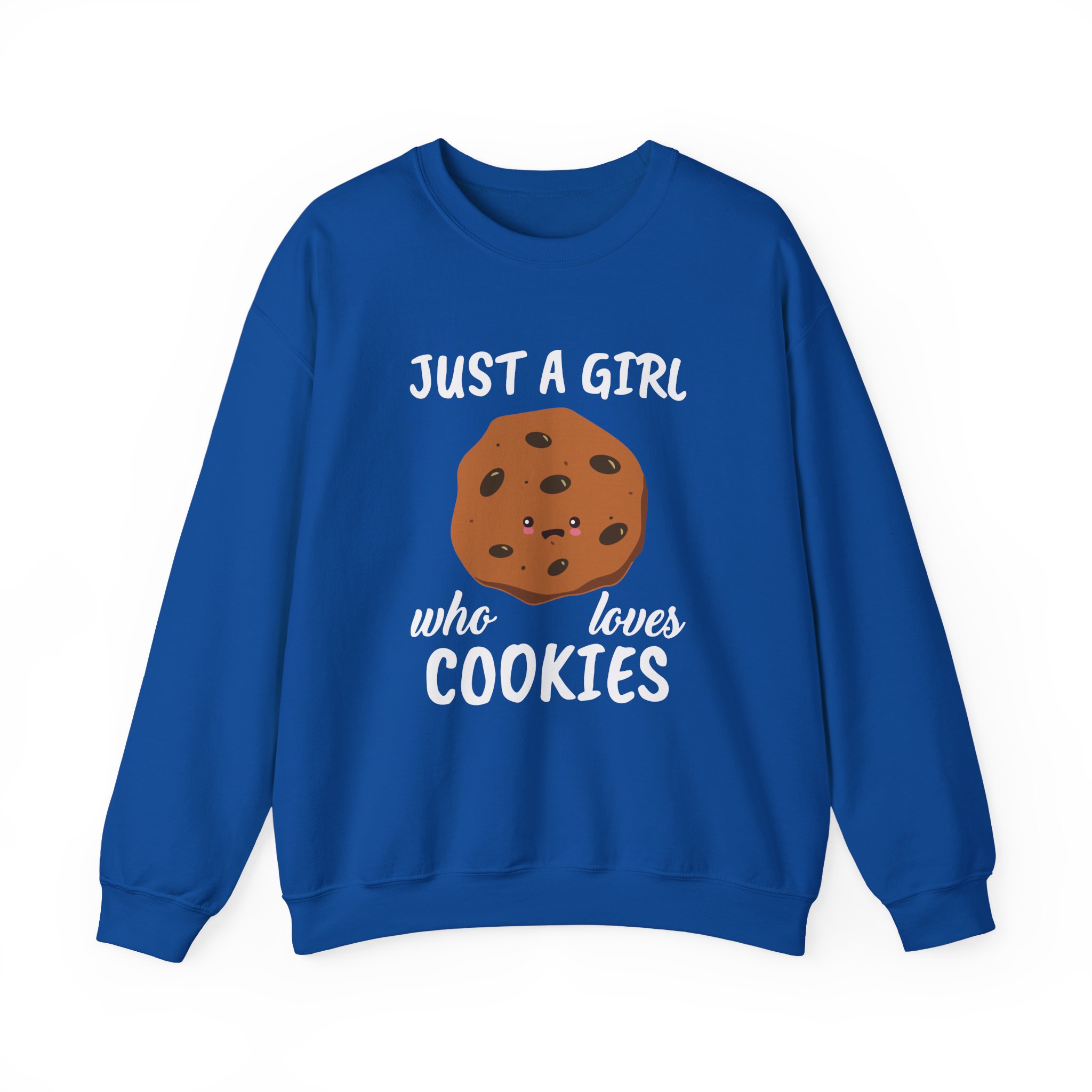 Cookieswirlc Just a Girl Who Loves Cookies Unisex Heavy Blendâ„¢ Crewneck Sweatshirt