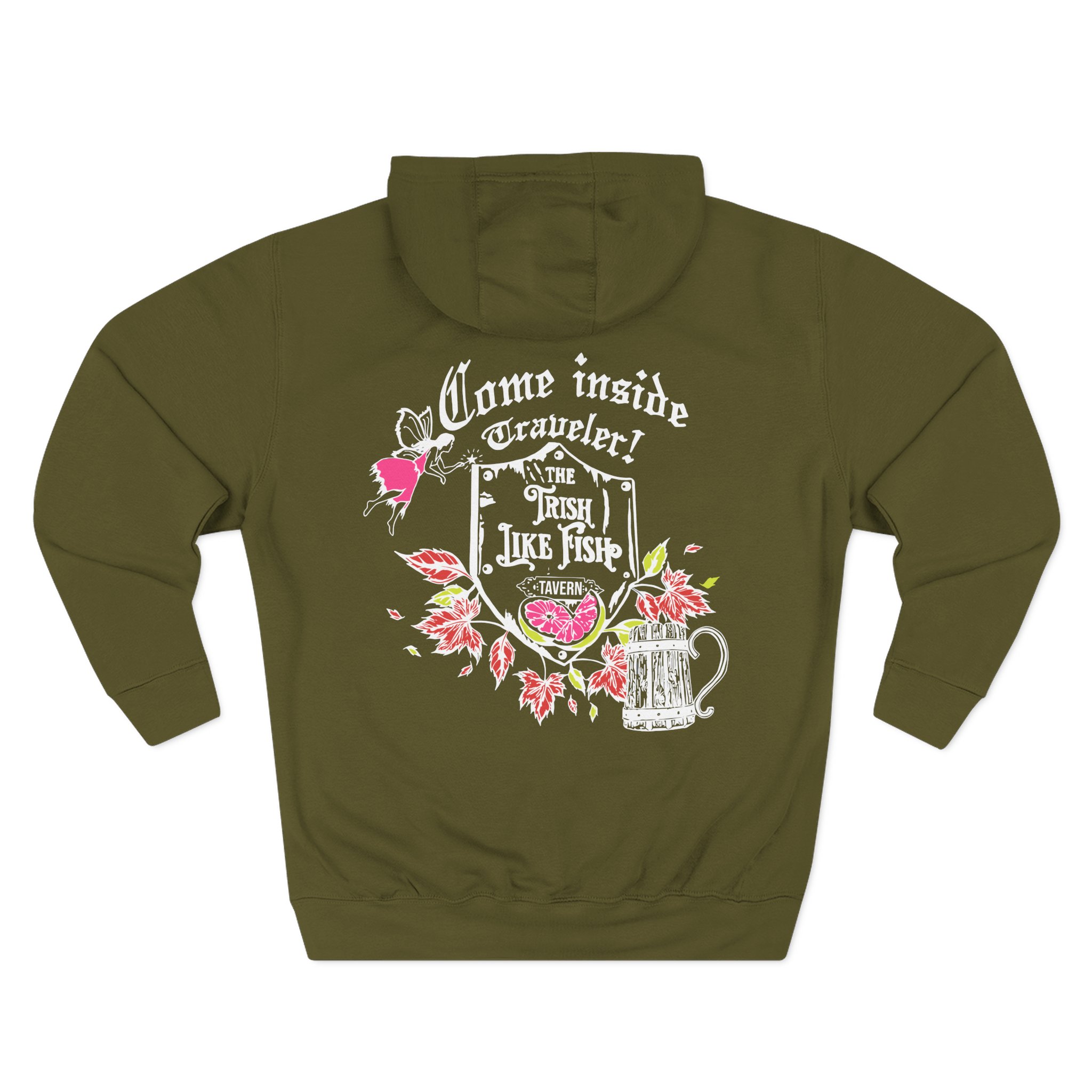 Just Trish Three-Panel Fleece Hoodie