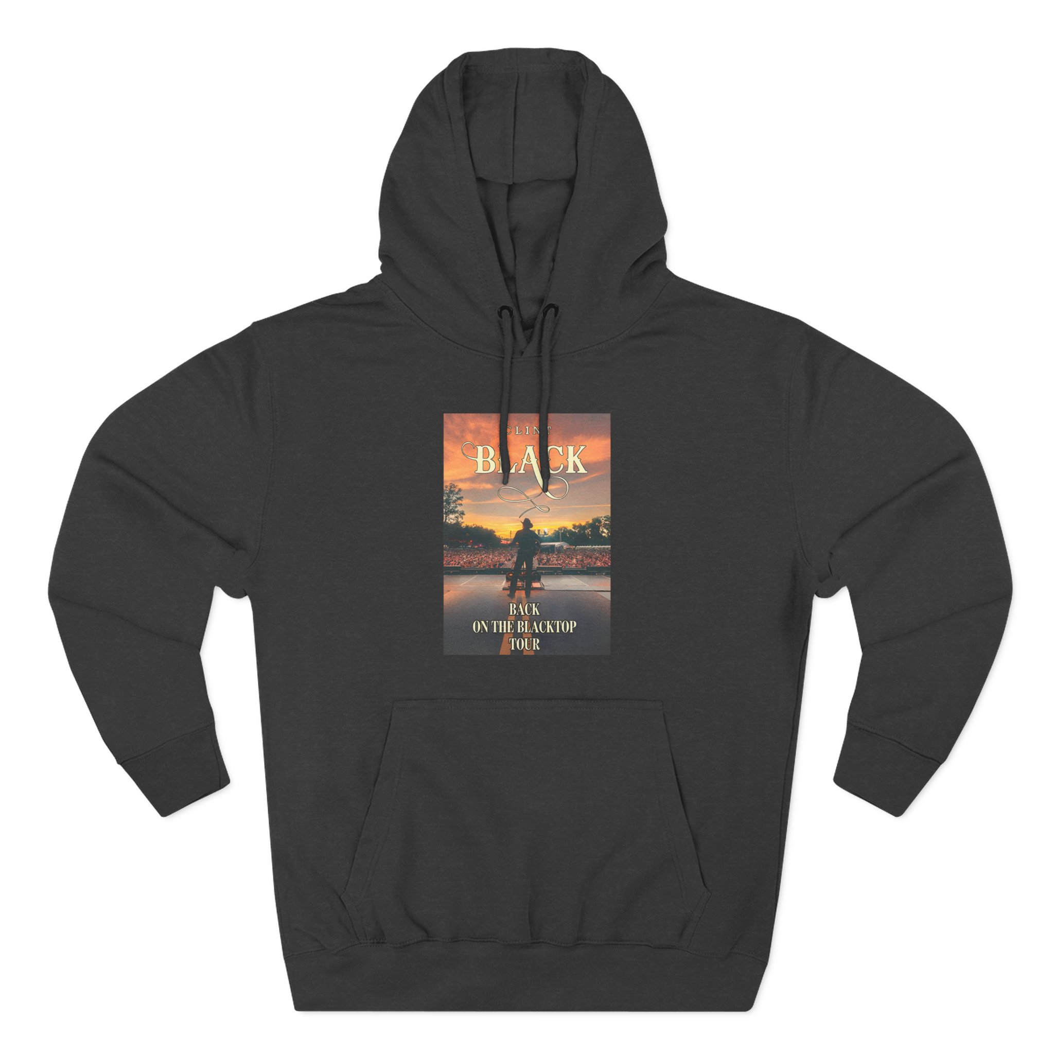 Clint Black Blacktop Three-Panel Fleece Hoodie