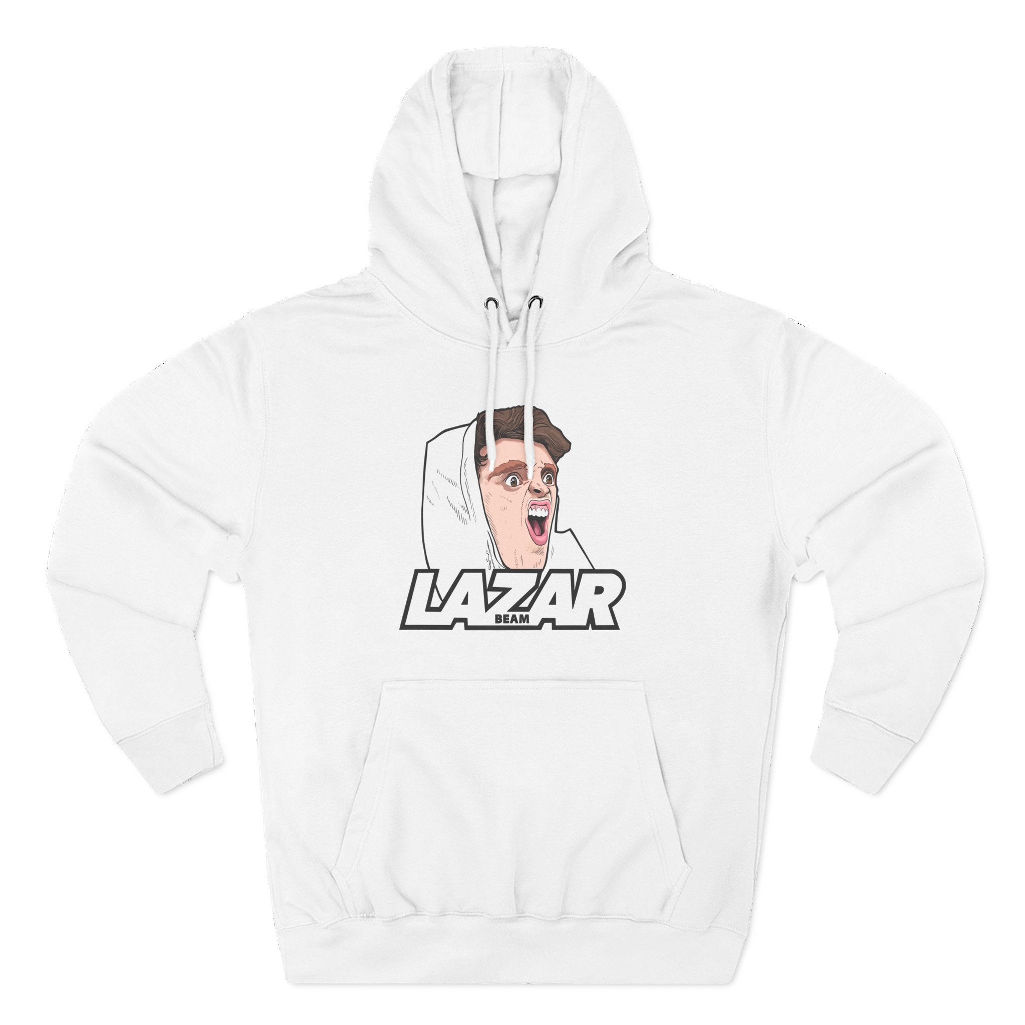 Lazar Silly Face Three-Panel Fleece Hoodie
