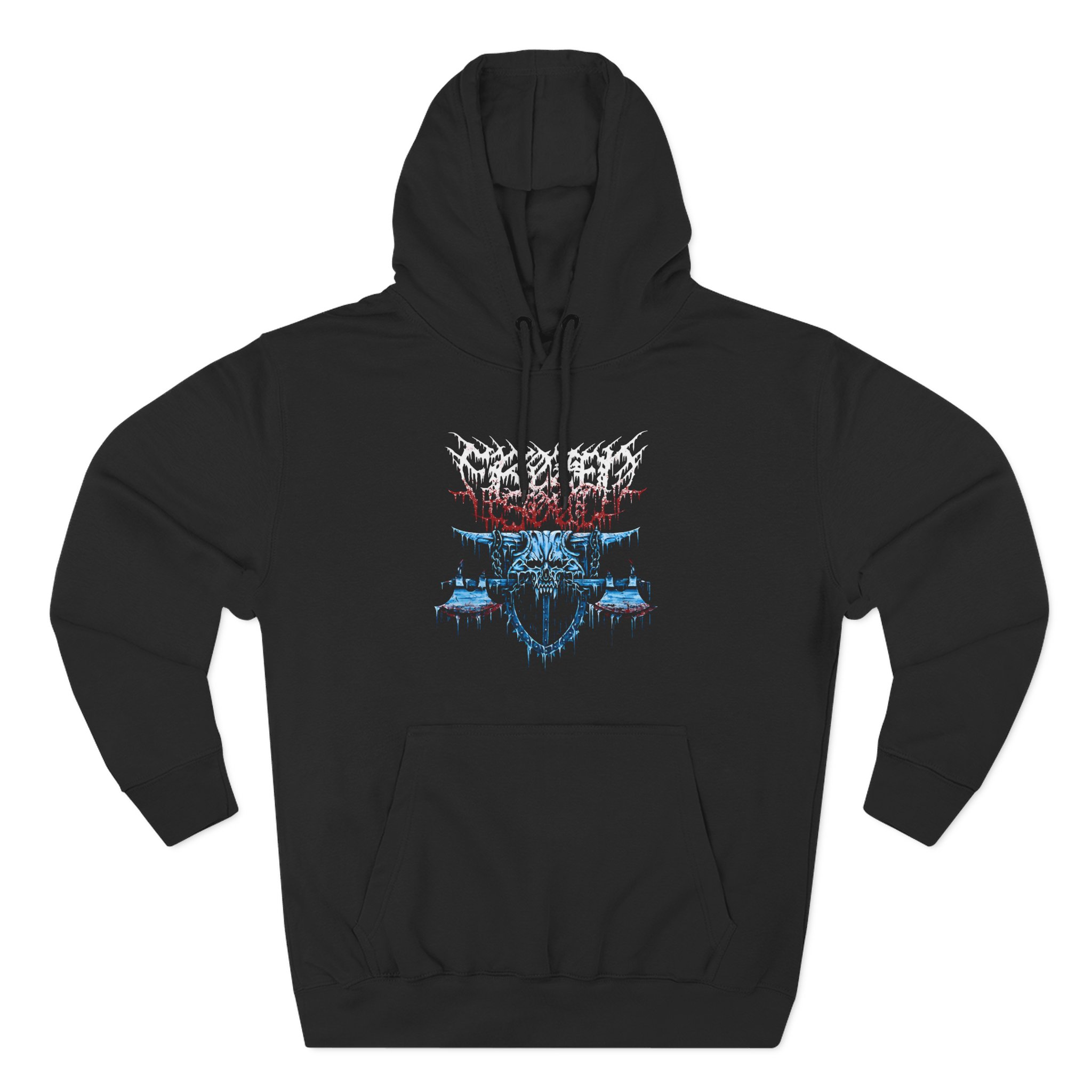 Frozen Soul Long Horn Three-Panel Fleece Hoodie