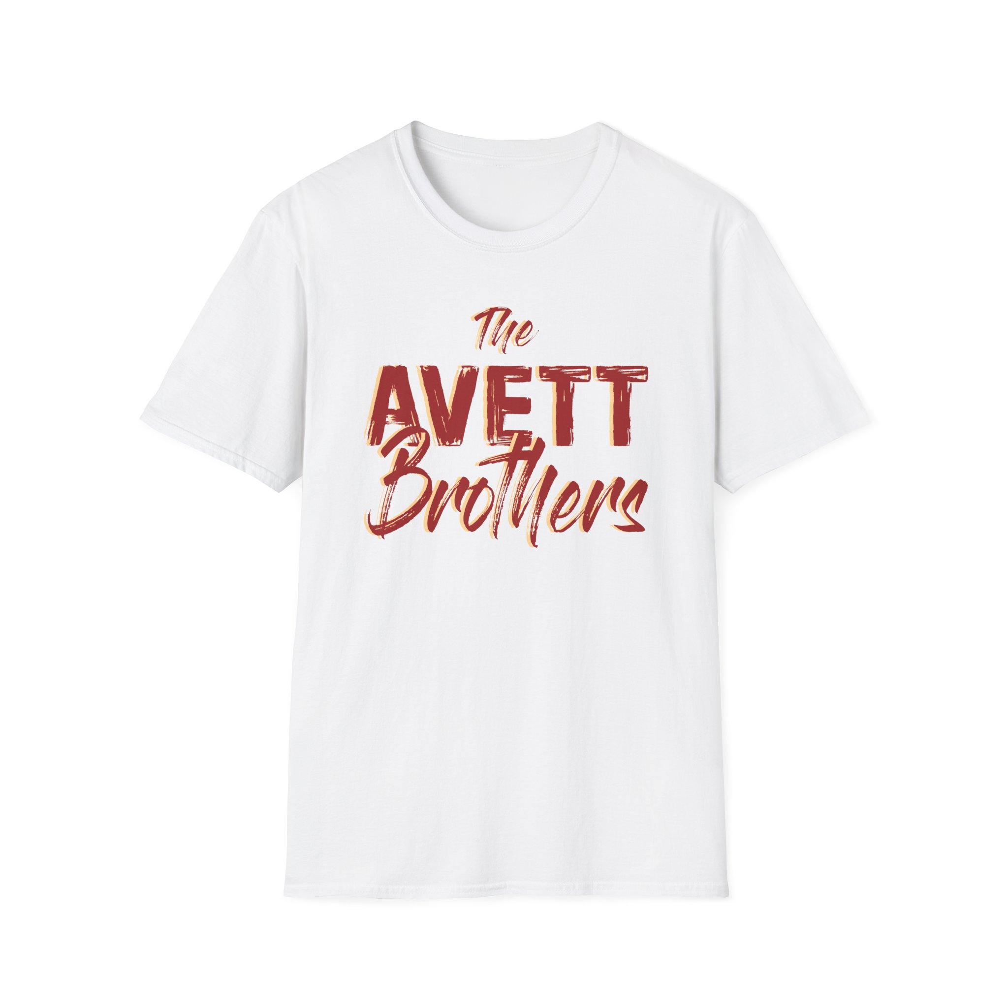 Avett Brothers Painted Sign Logo Unisex Softstyle T-Shirt