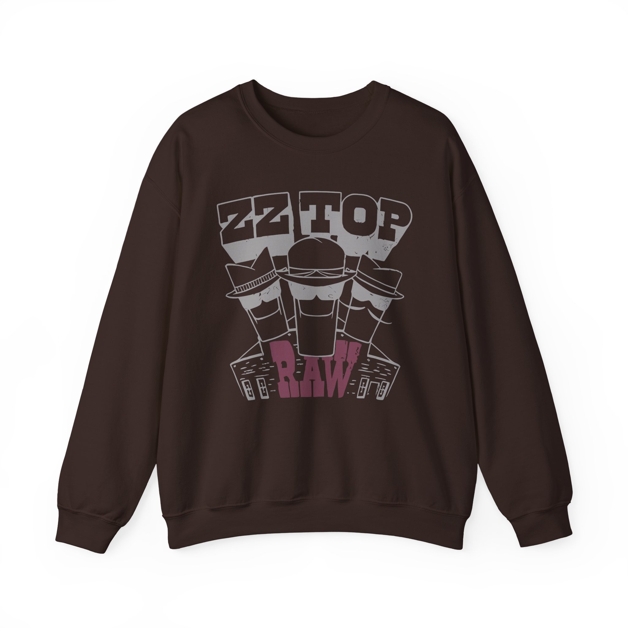 Zz Top Raw Unisex Heavy Blendâ„¢ Crewneck Sweatshirt