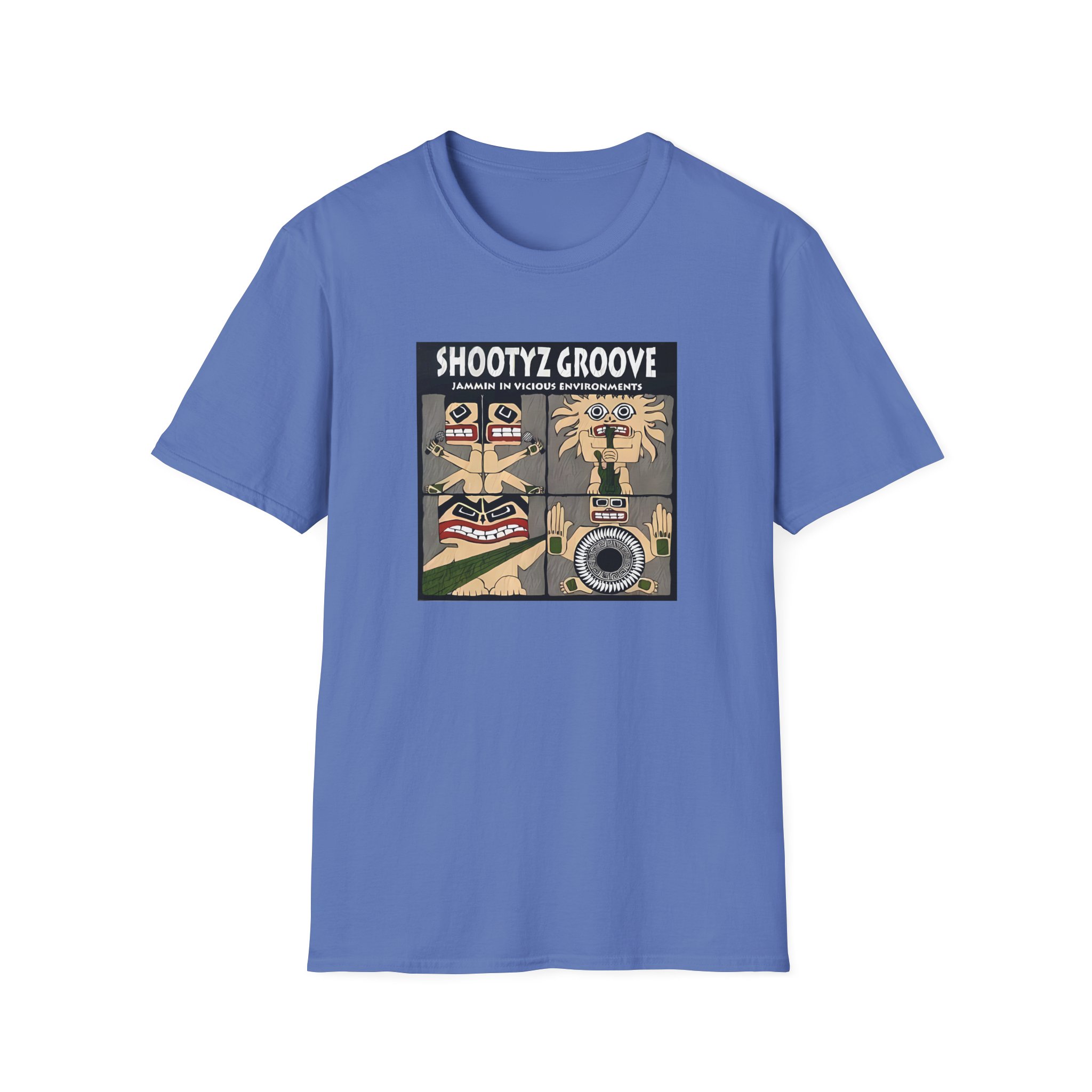 Shootyz Groove Jammin in Vicious Environments Album Cover Unisex Softstyle T-Shirt