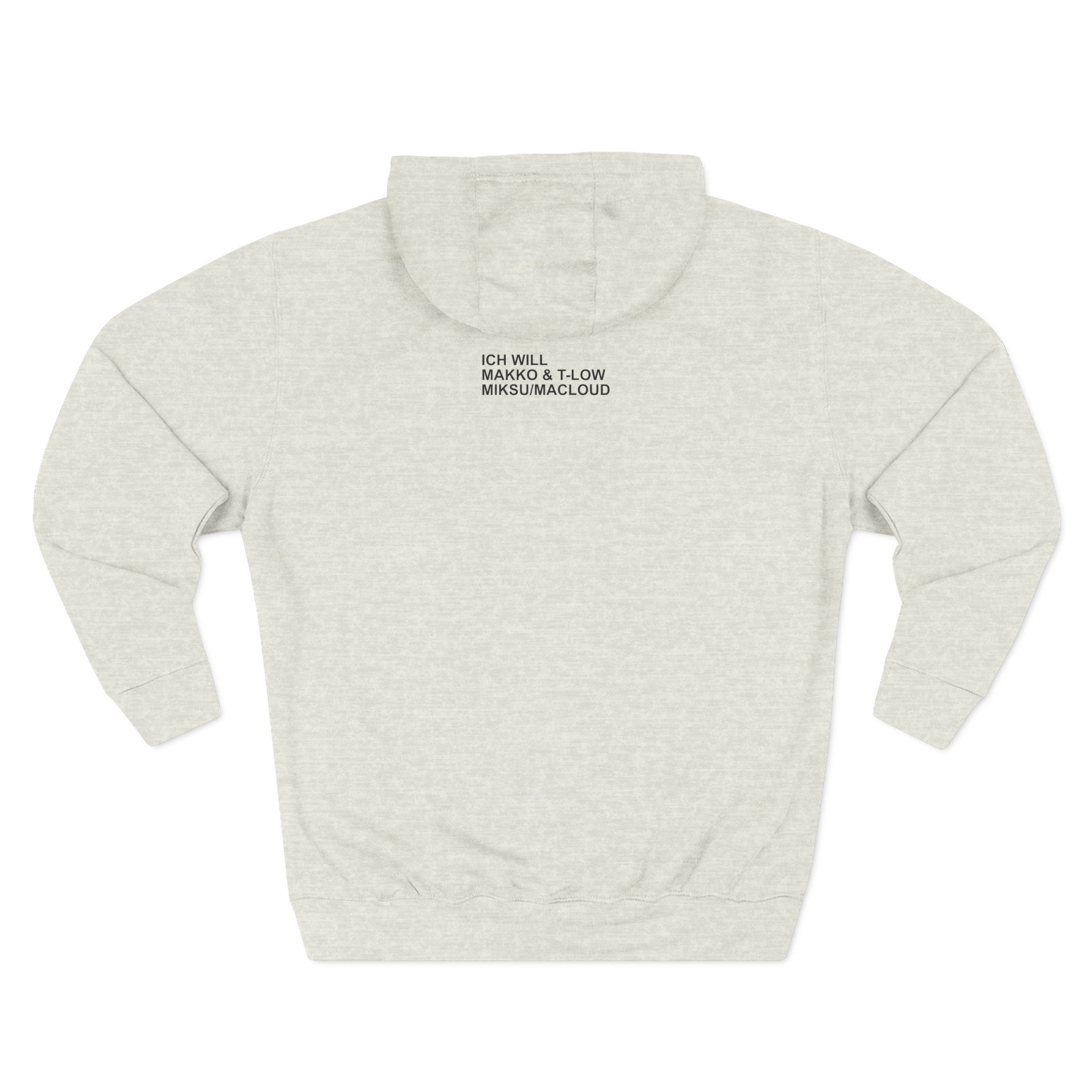 Makko Three-Panel Fleece Hoodie