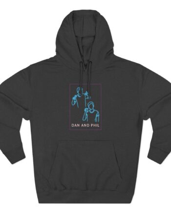 Dan And Phil Neon Three-Panel Fleece Hoodie