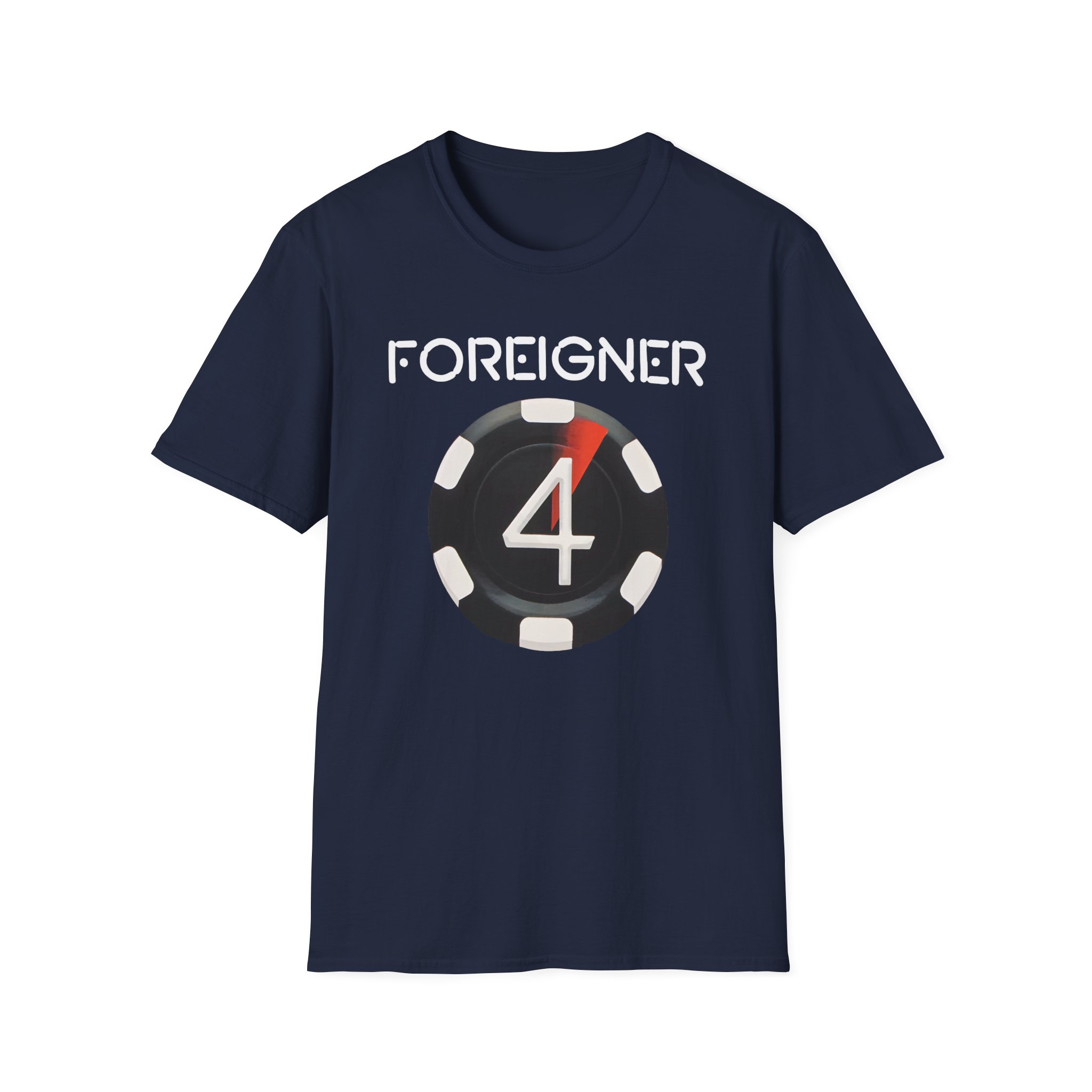 Foreigner 4 Poker Chip Unisex Softstyle T-Shirt