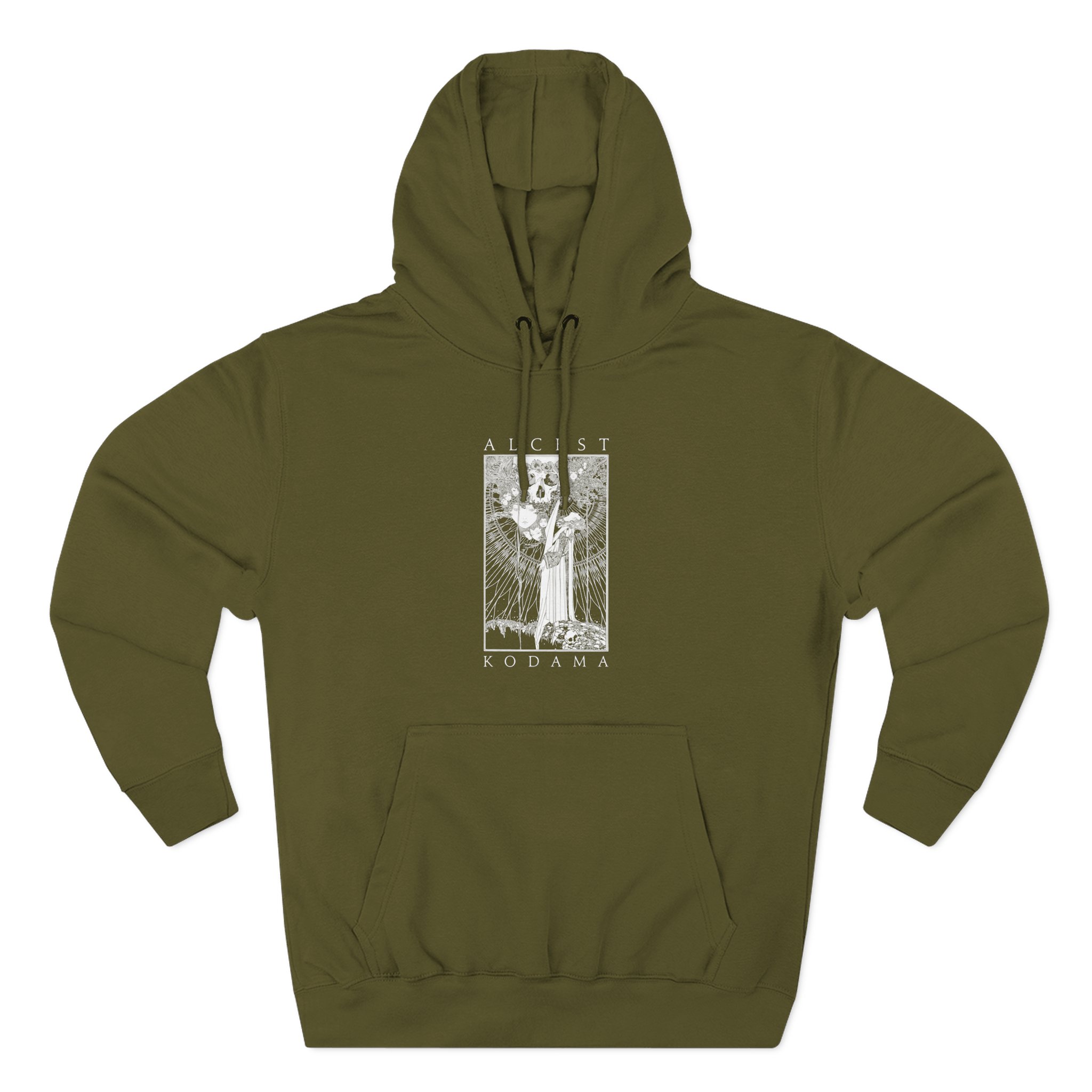Alcest Kodama Faces Three-Panel Fleece Hoodie