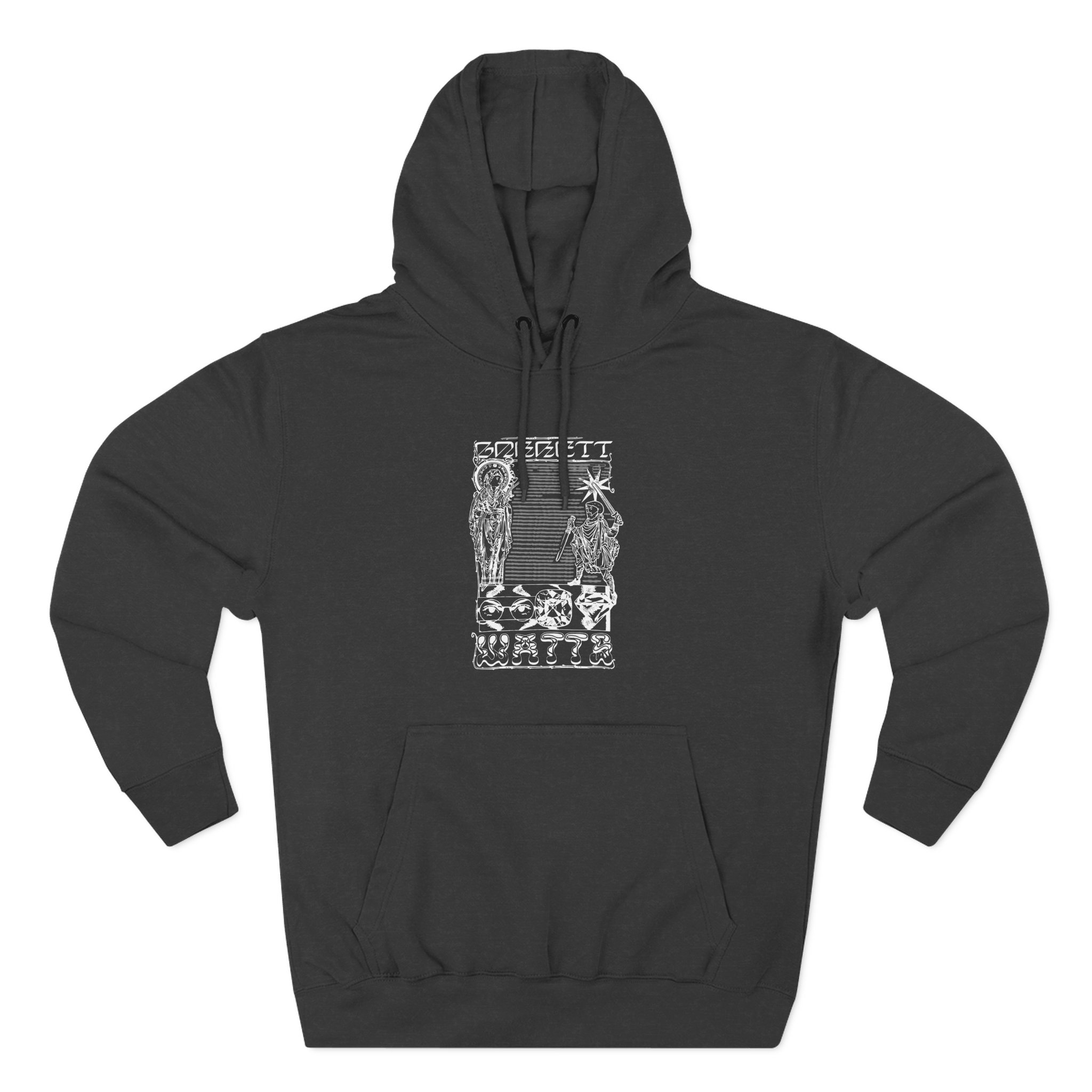 Garrett Watts the Secret Three-Panel Fleece Hoodie