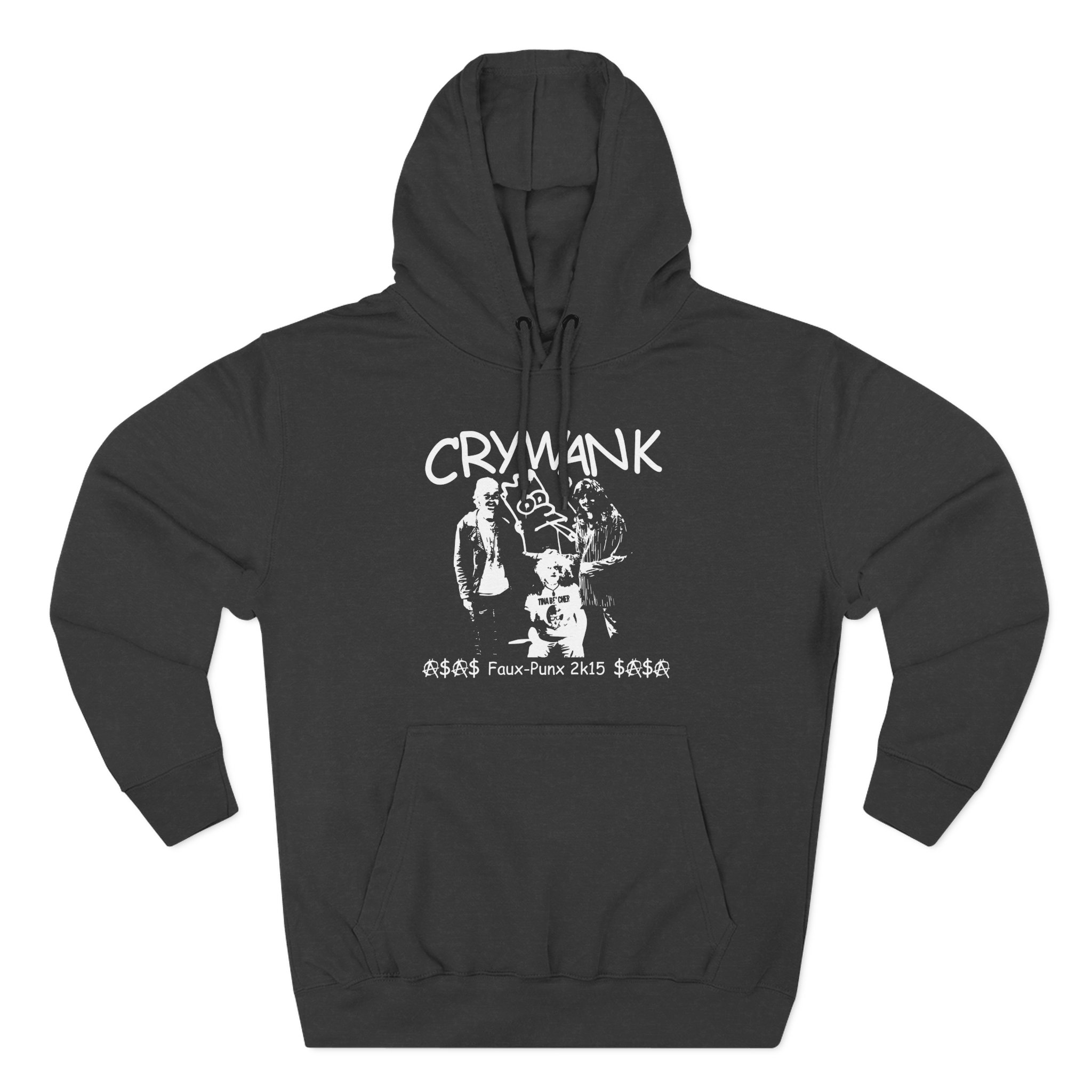 Crywank Three-Panel Fleece Hoodie