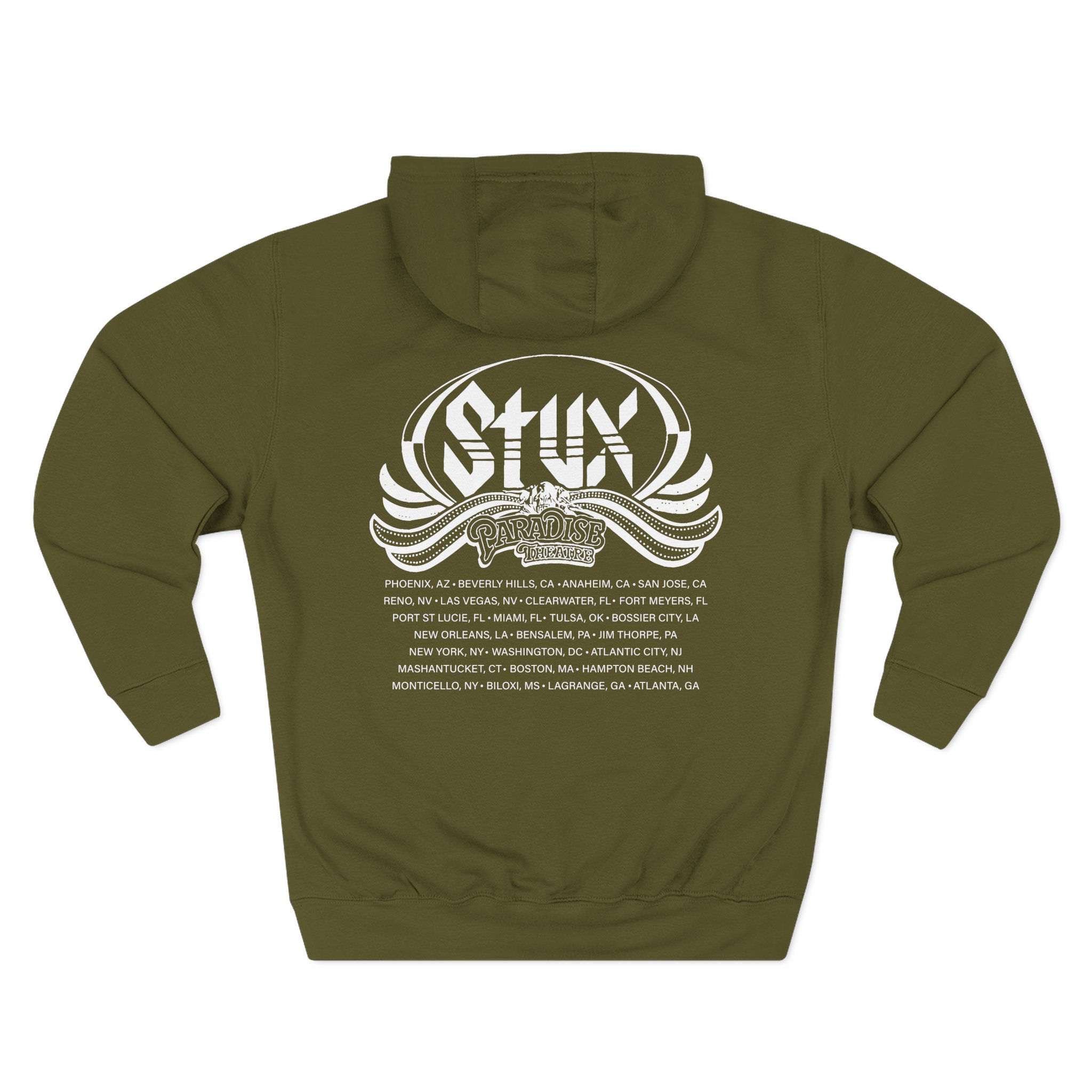 Styx Paradise Three-Panel Fleece Hoodie