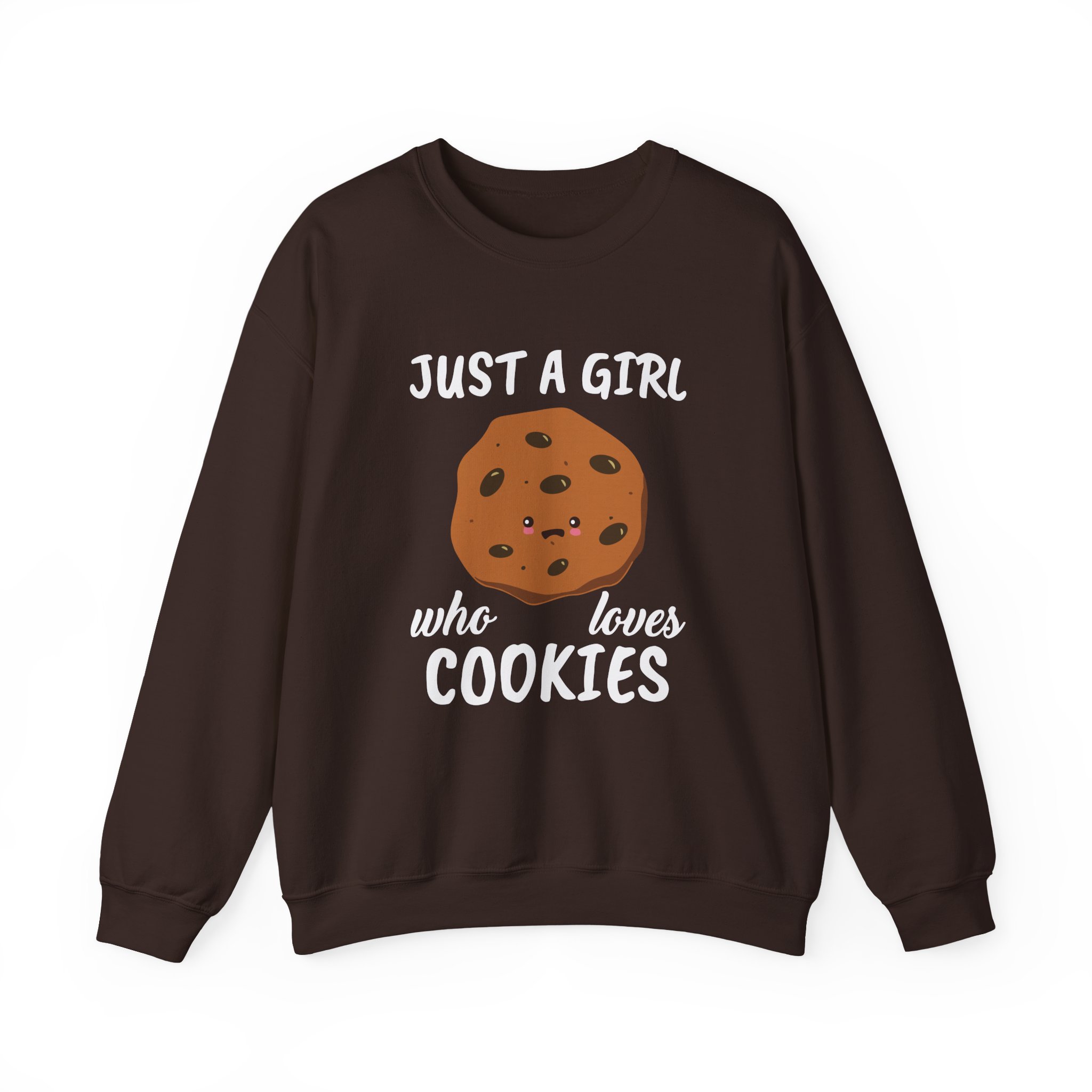Cookieswirlc Just a Girl Who Loves Cookies Unisex Heavy Blendâ„¢ Crewneck Sweatshirt