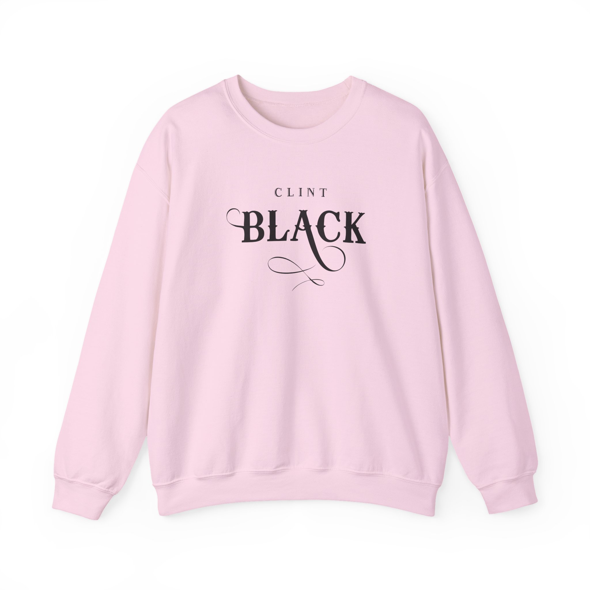 Clint Black Logo Espresso Unisex Heavy Blendâ„¢ Crewneck Sweatshirt