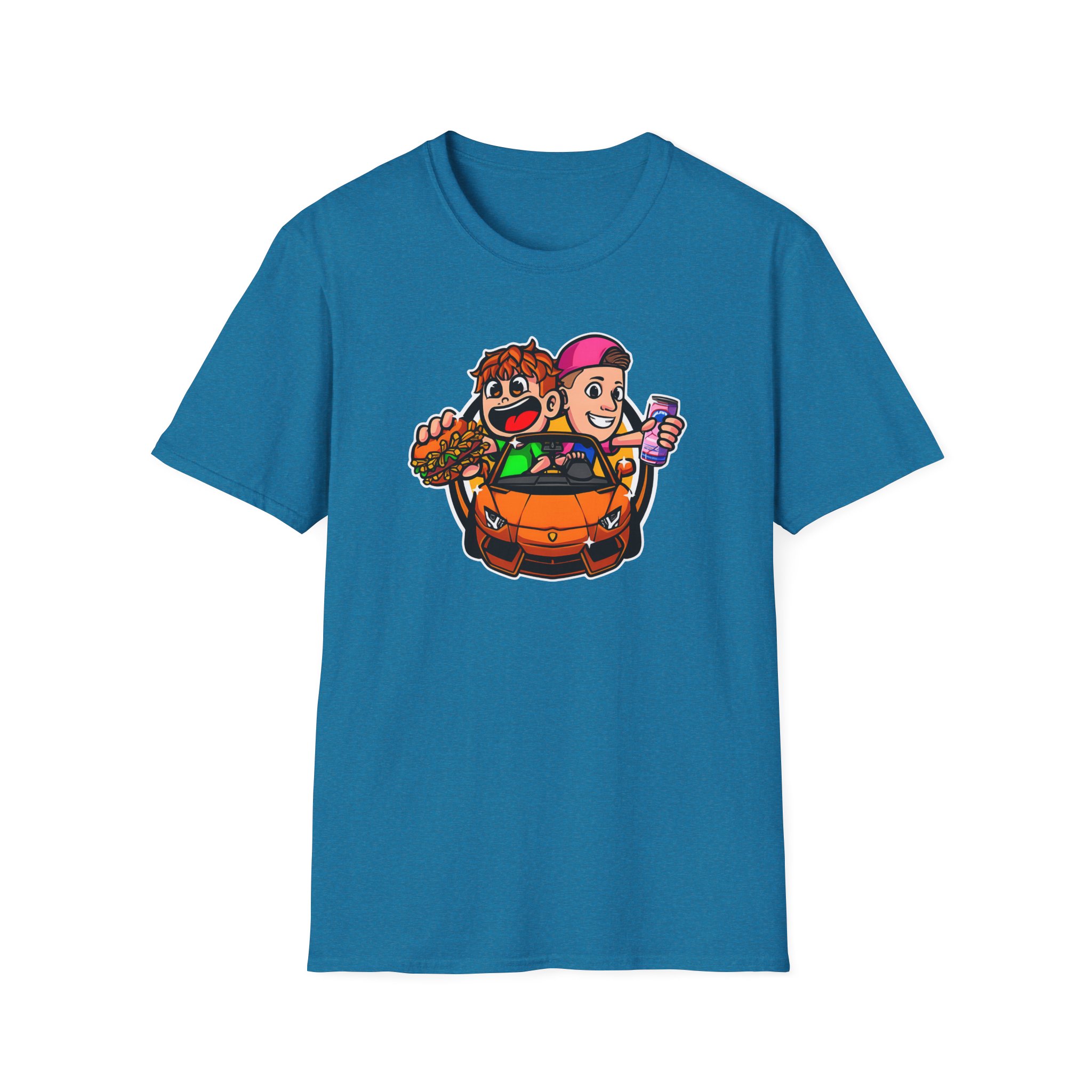 Burger Pommes Unisex Softstyle T-Shirt