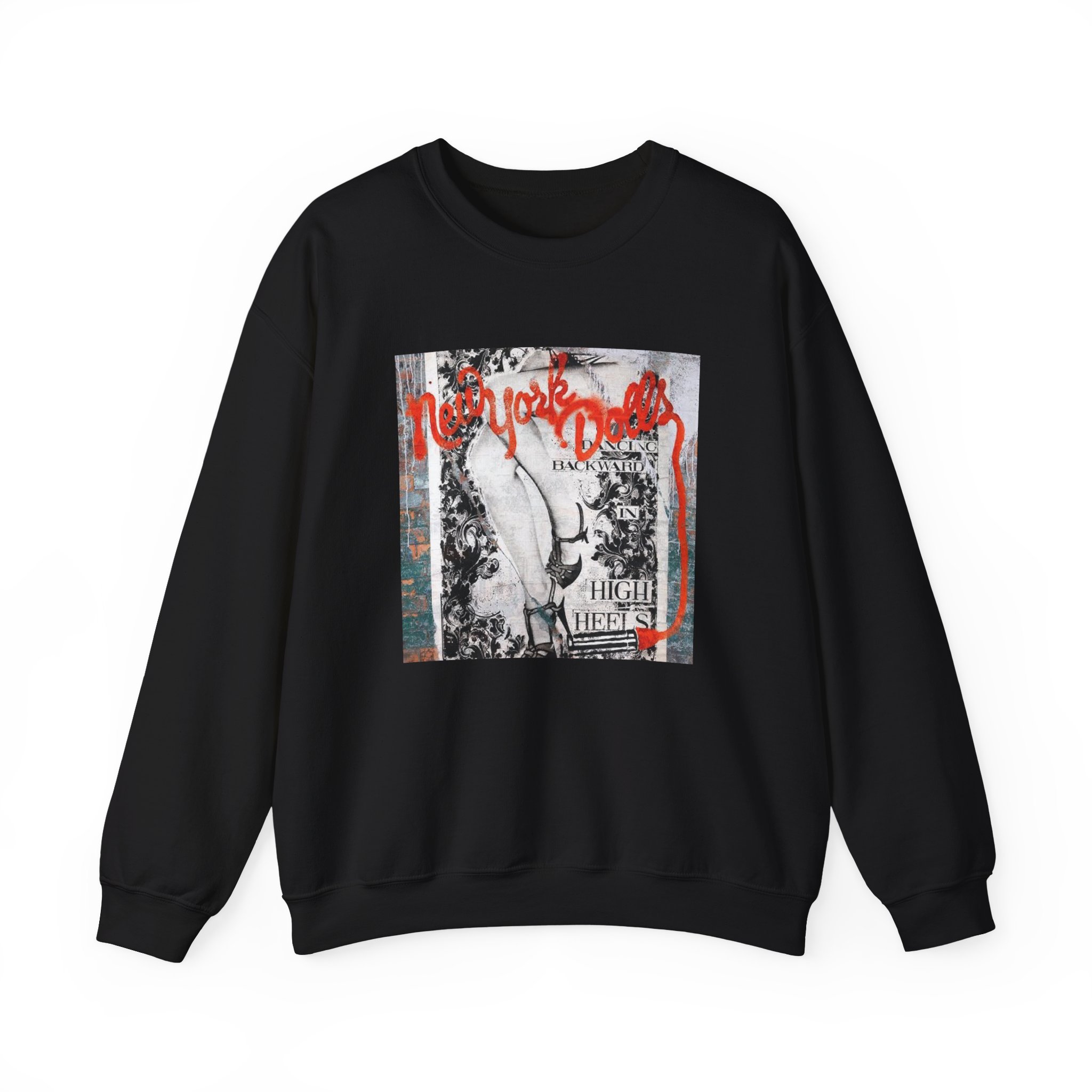 New York Dolls Dancing Backward Album Unisex Heavy Blendâ„¢ Crewneck Sweatshirt