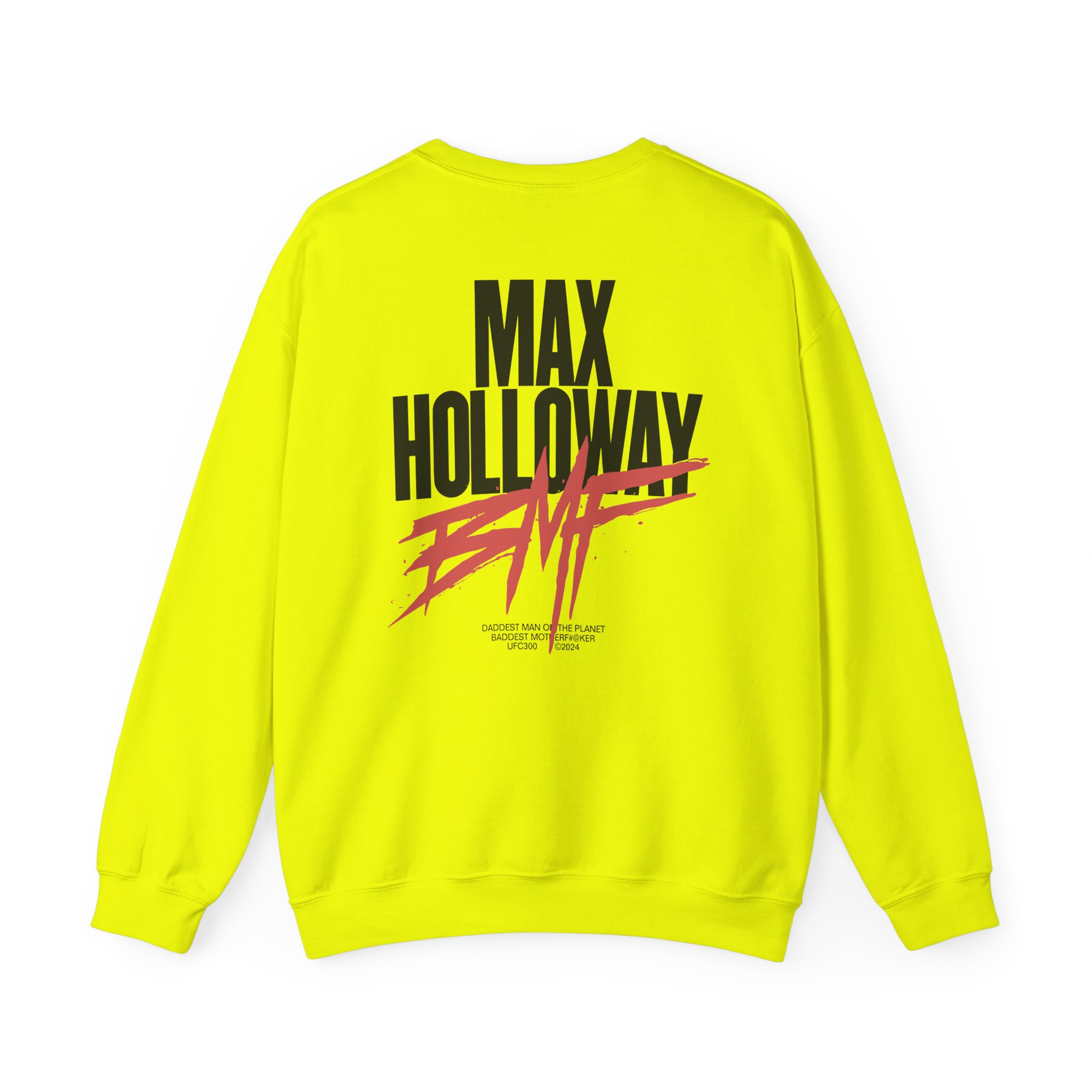 Max Holloway Dmp/bmf Unisex Heavy Blendâ„¢ Crewneck Sweatshirt