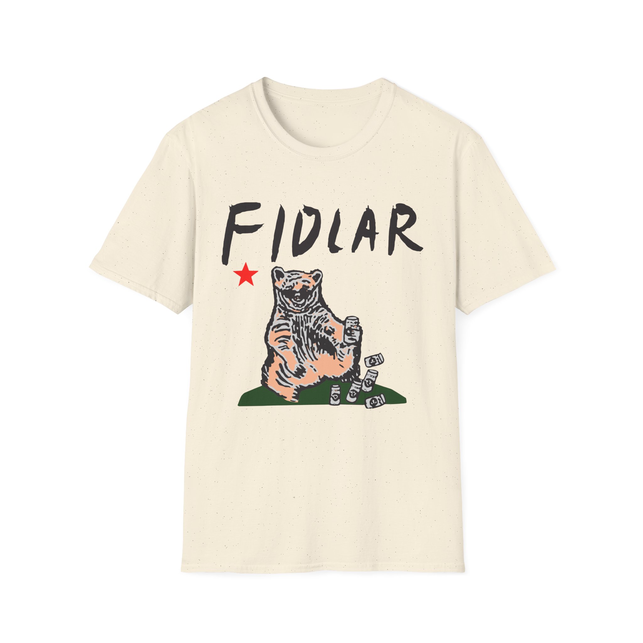 California Bear Drink Cheap Beer Fidlar Unisex Softstyle T-Shirt