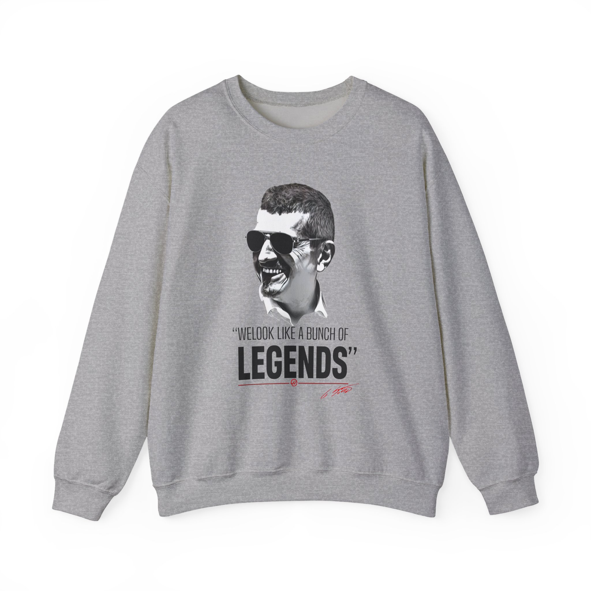Haas F1 Guenther Steiner Legends Unisex Heavy Blendâ„¢ Crewneck Sweatshirt