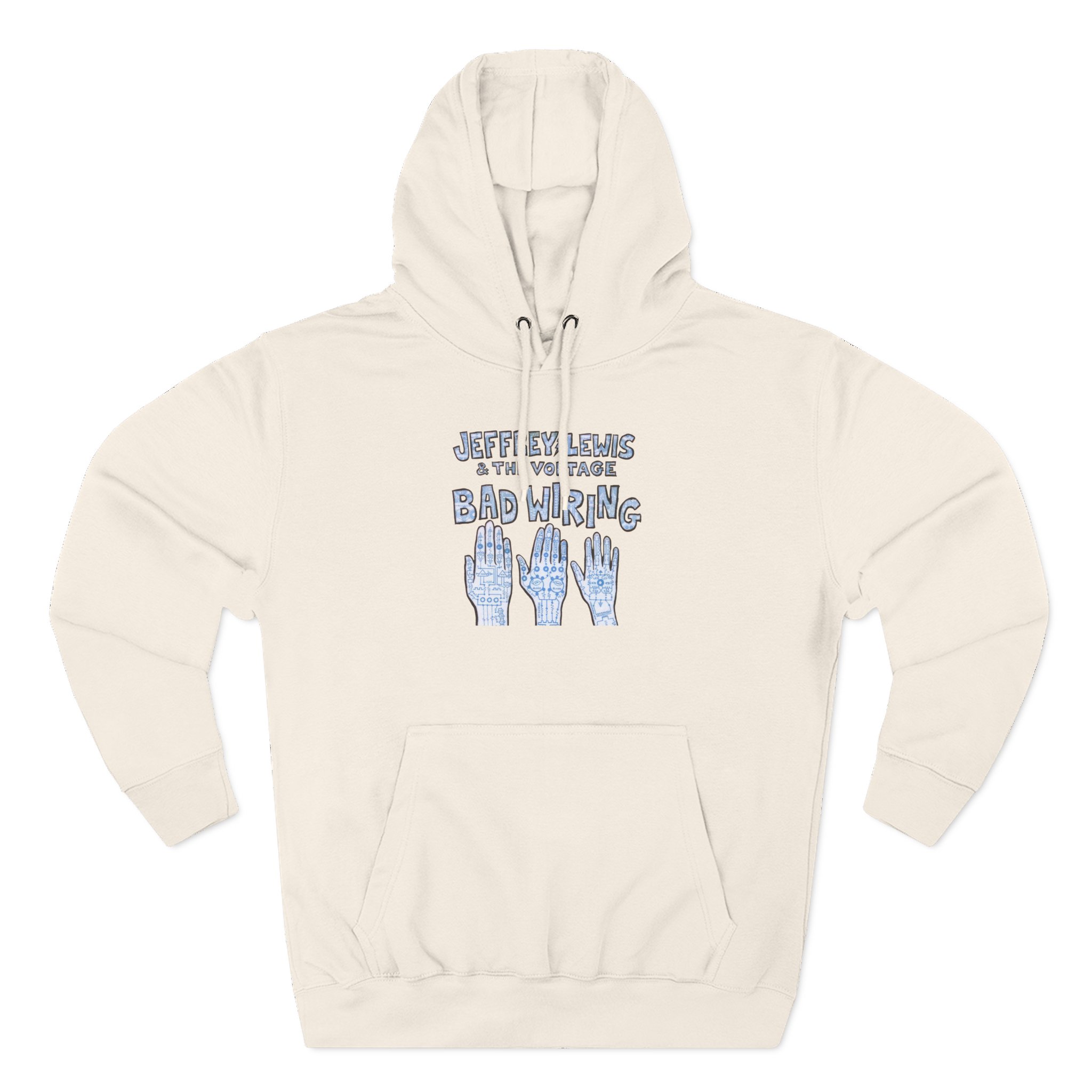 Jeffrey Lewis Bad Wiring 12" Three-Panel Fleece Hoodie