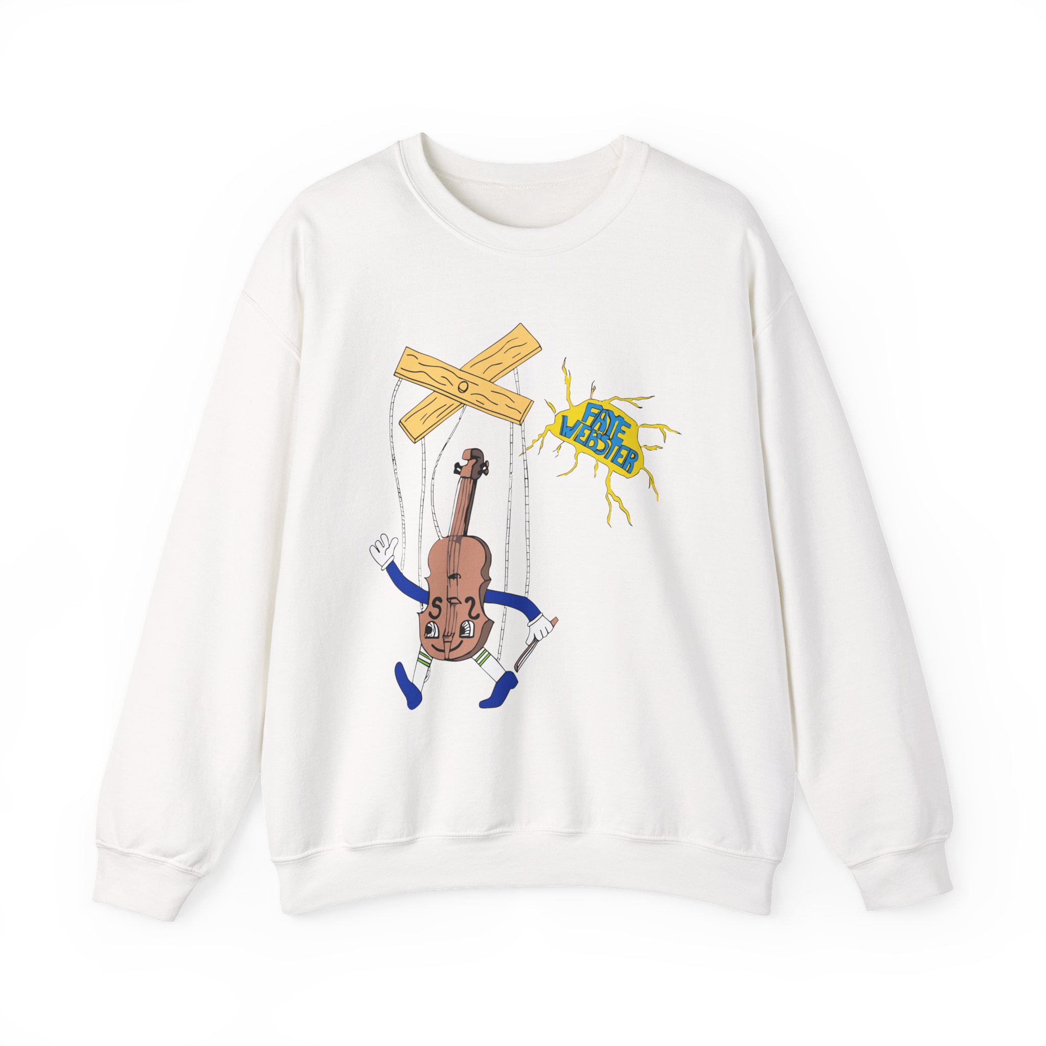 Faye Webster Felt Tip Unisex Heavy Blendâ„¢ Crewneck Sweatshirt