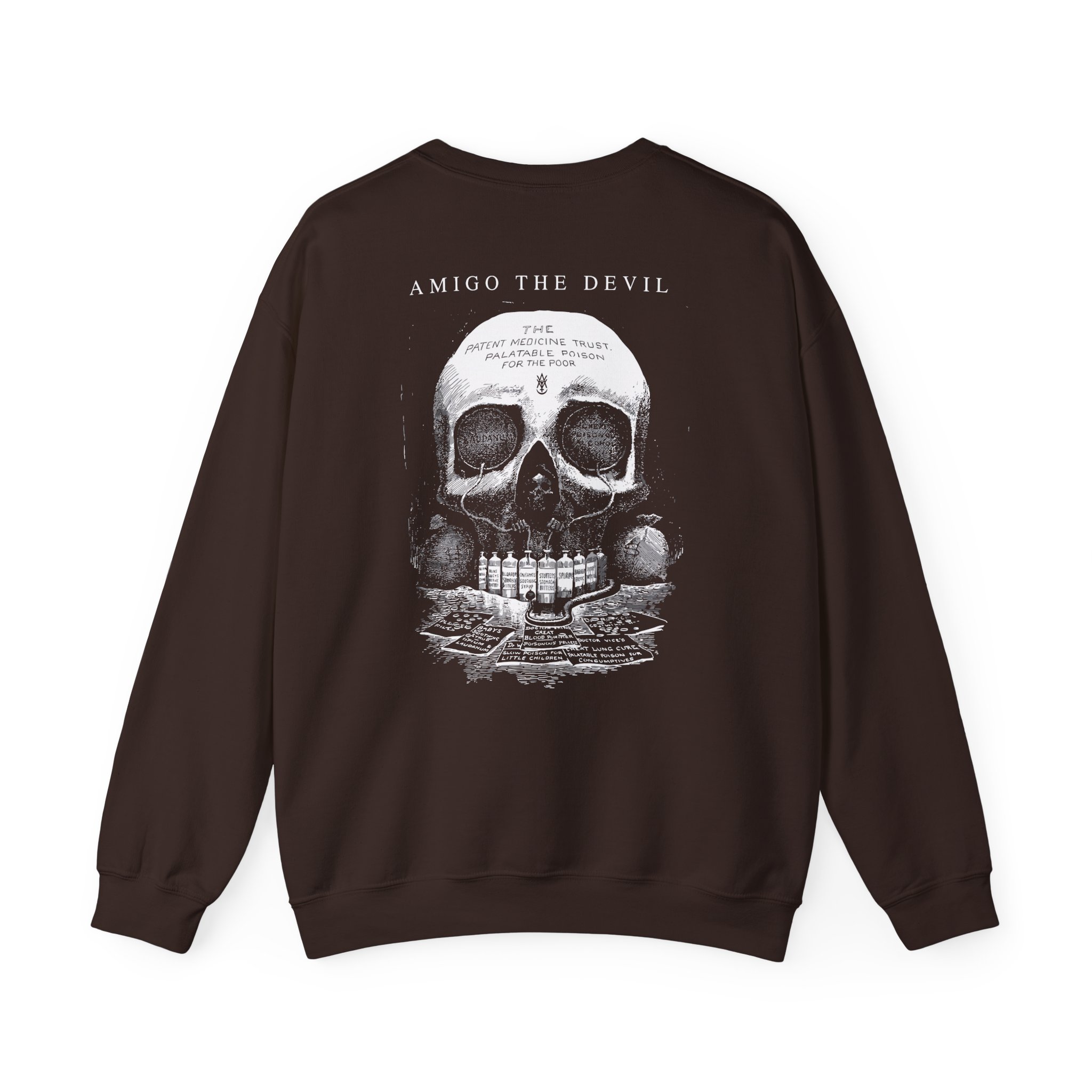 Amigo The Devil Death's Laboratory" Unisex Heavy Blendâ„¢ Crewneck Sweatshirt