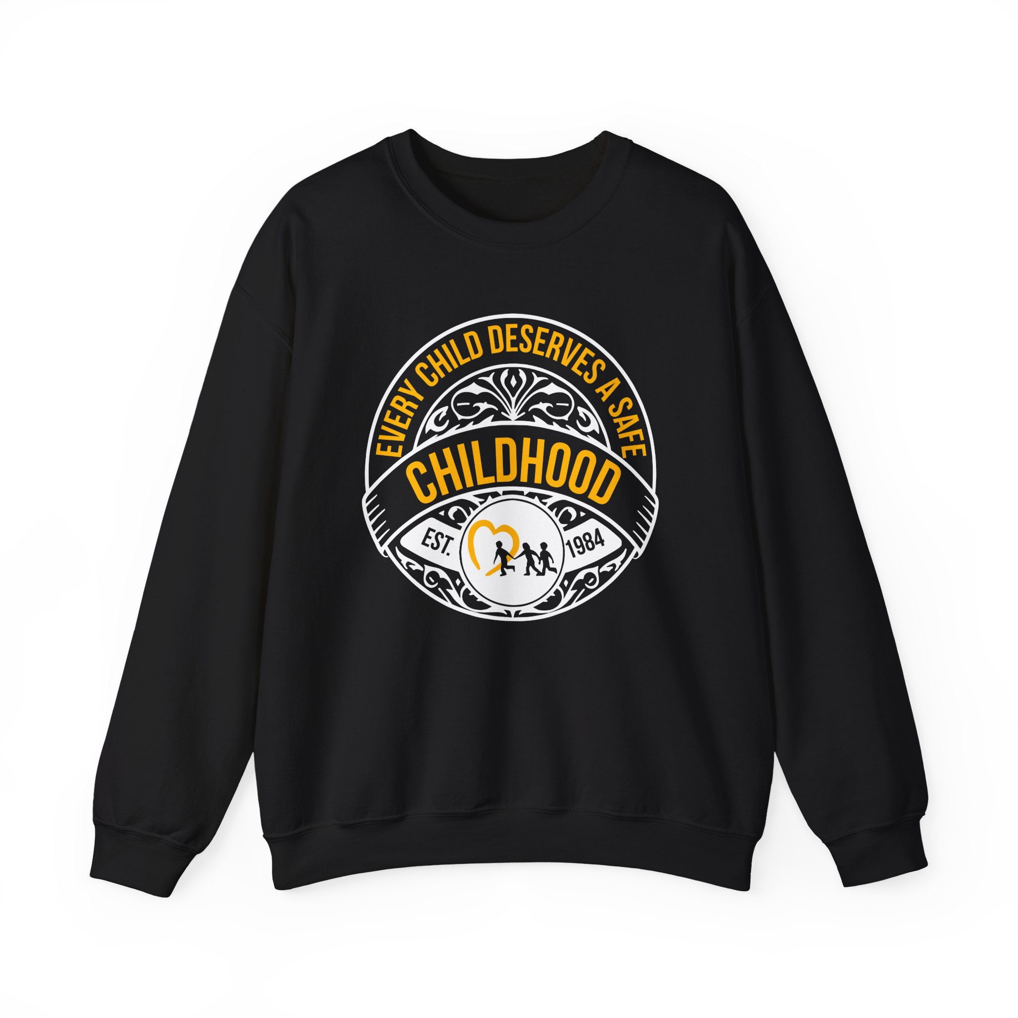 Kendall Rae Every Child Deserves a Safe Childhood Charity Unisex Heavy Blendâ„¢ Crewneck Sweatshirt