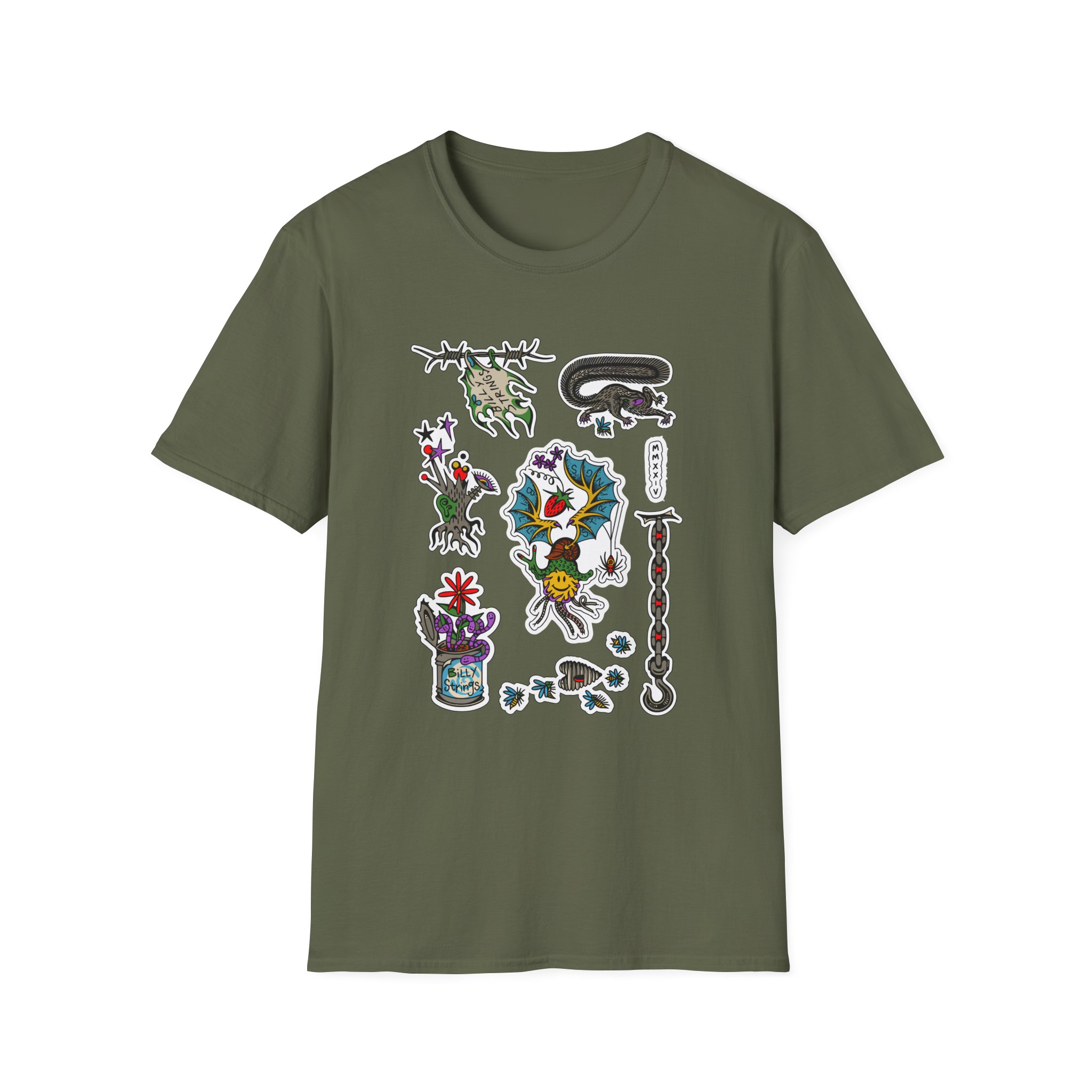 Billy Strings Flash Sheet Unisex Softstyle T-Shirt
