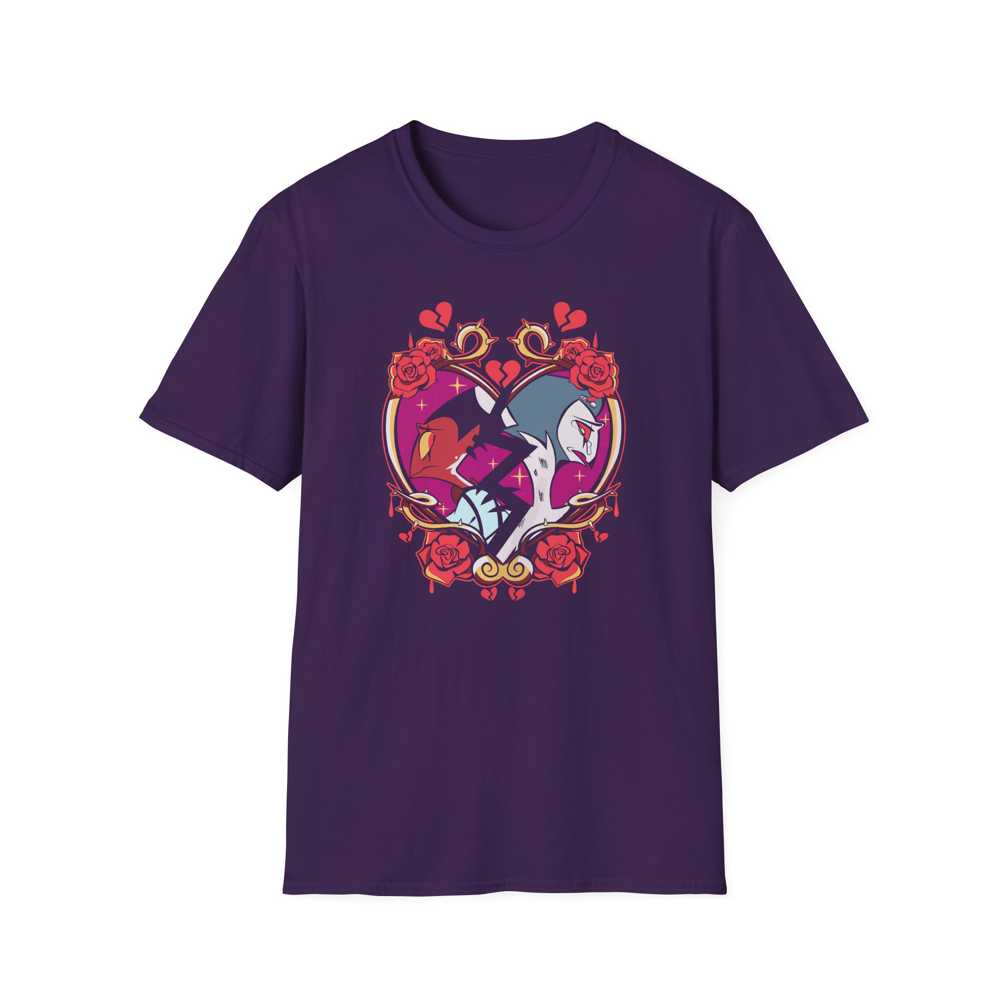 Vivziepop Shattered Hearts Unisex Softstyle T-Shirt