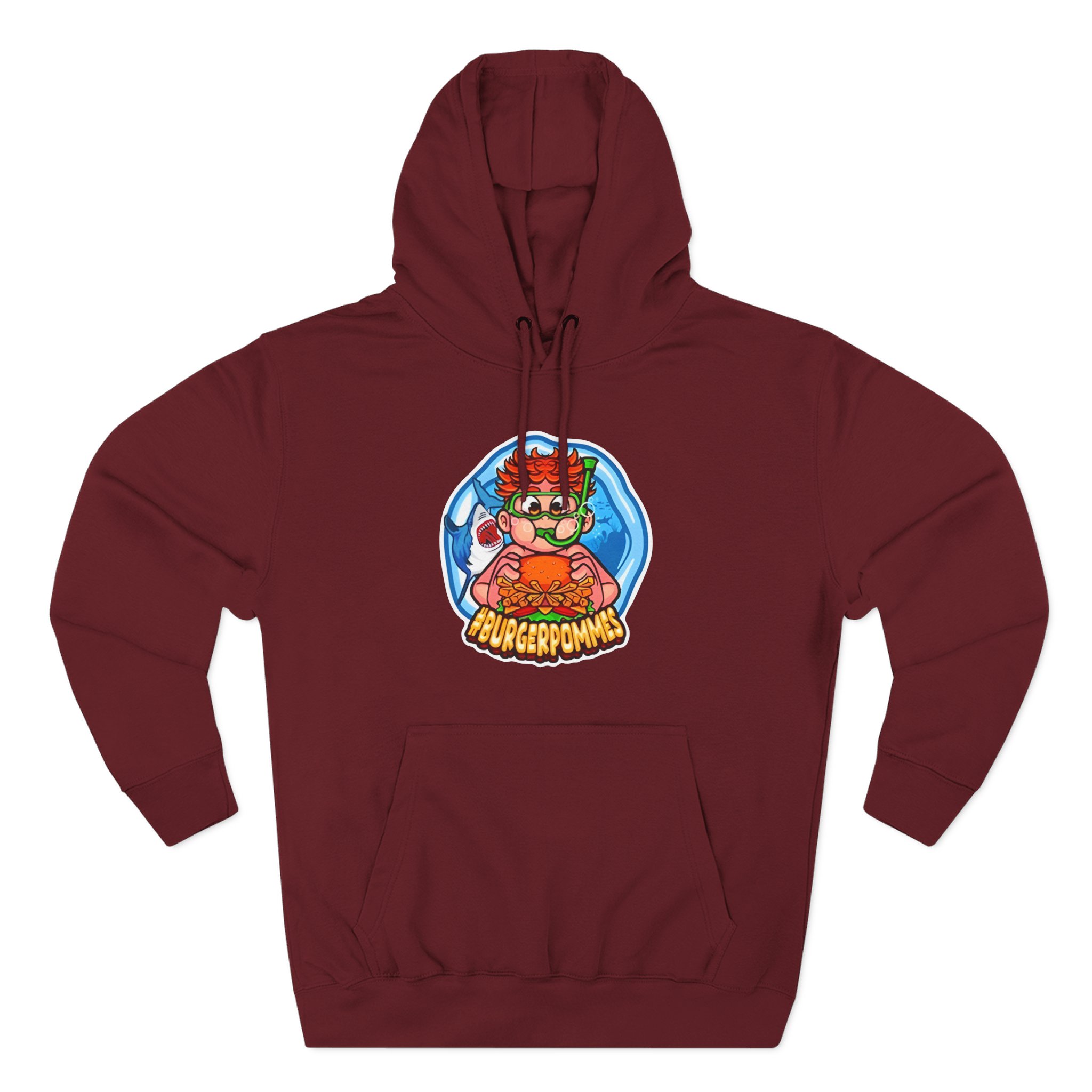 Burger Pommes Three-Panel Fleece Hoodie