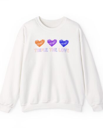 Fresh Love Triple the Love Unisex Heavy Blend™ Crewneck Sweatshirt