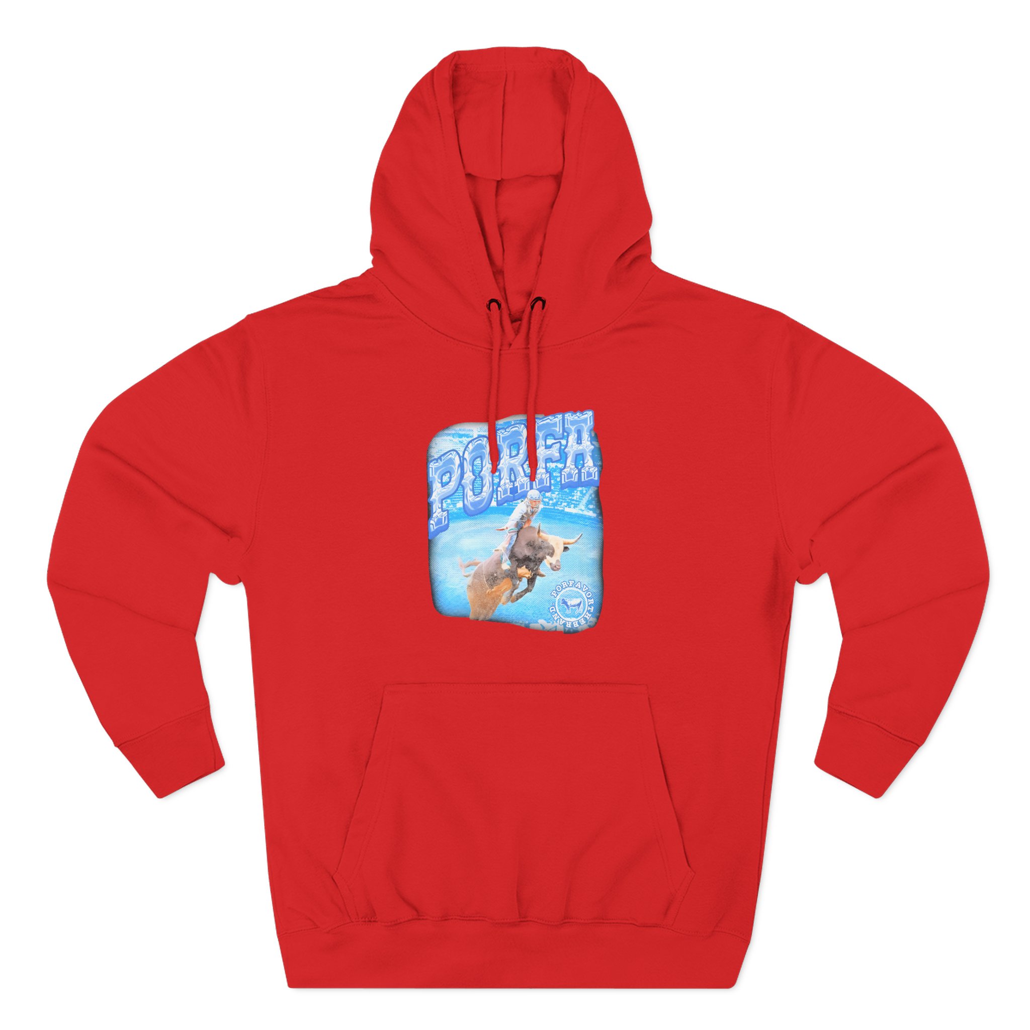Porfa Rodeo Por Favor Three-Panel Fleece Hoodie
