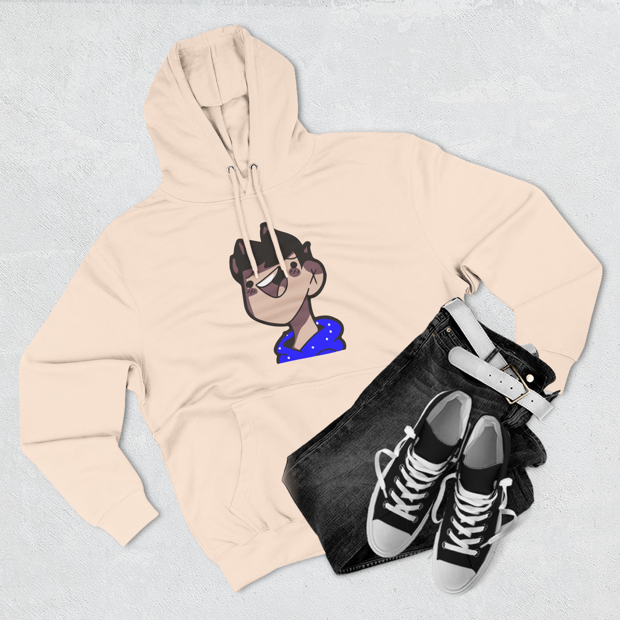 Clix Three-Panel Fleece Hoodie