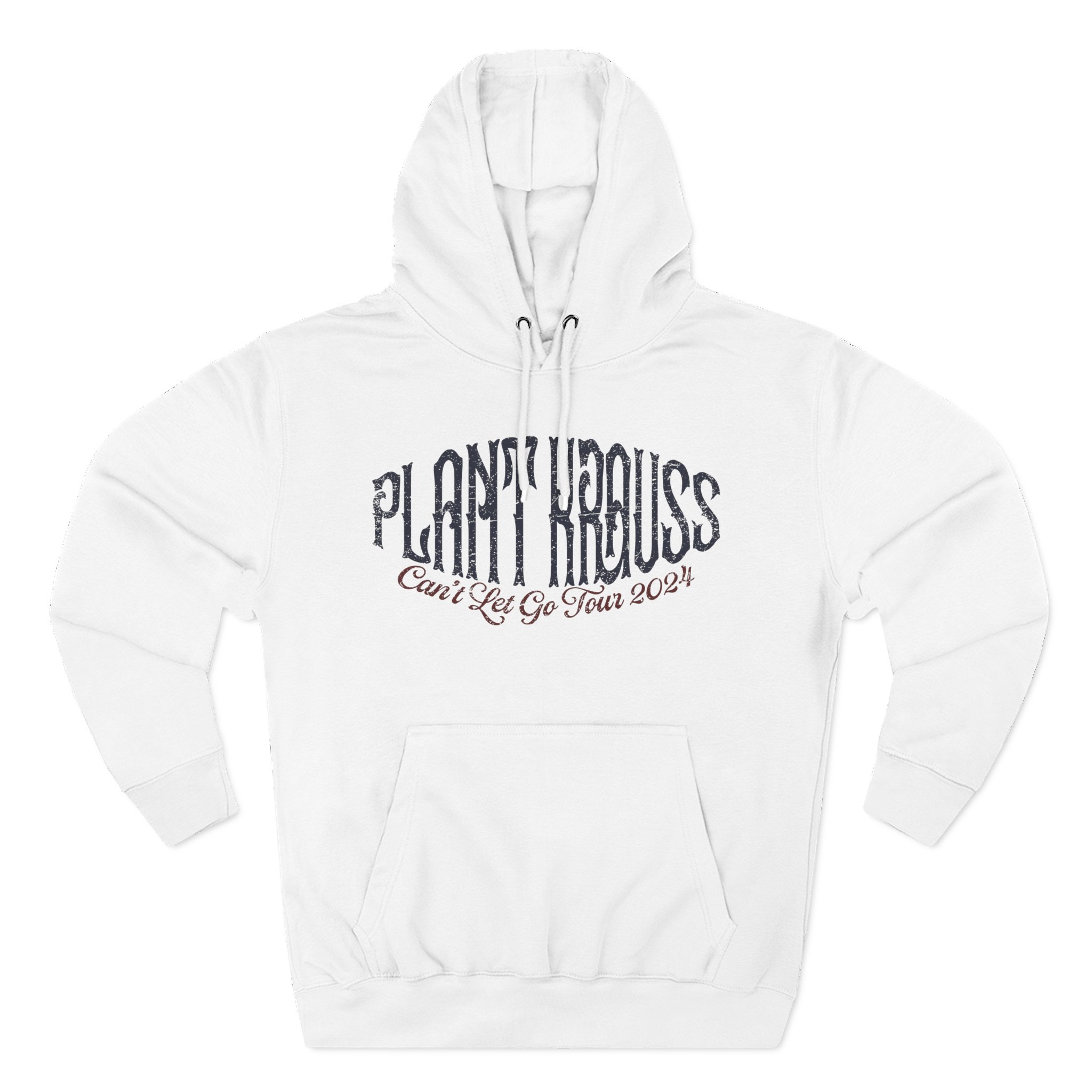 Robert Plant Inflated Type Three-Panel Fleece Hoodie