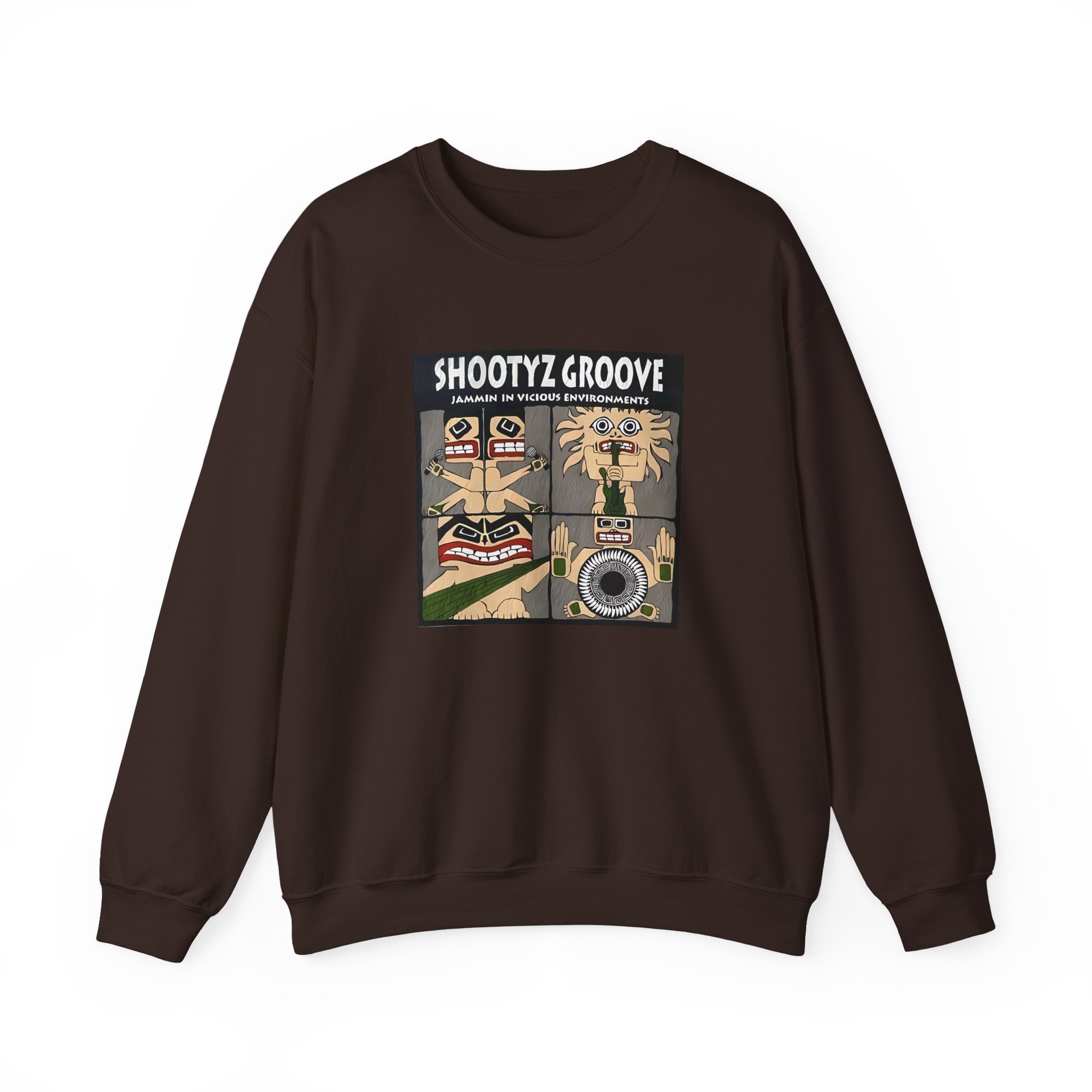 Shootyz Groove Jammin in Vicious Environments Album Cover Unisex Heavy Blendâ„¢ Crewneck Sweatshirt
