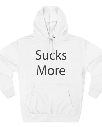 Slushy Noobz Hamzah Sucks More Tee Three-Panel Fleece Hoodie