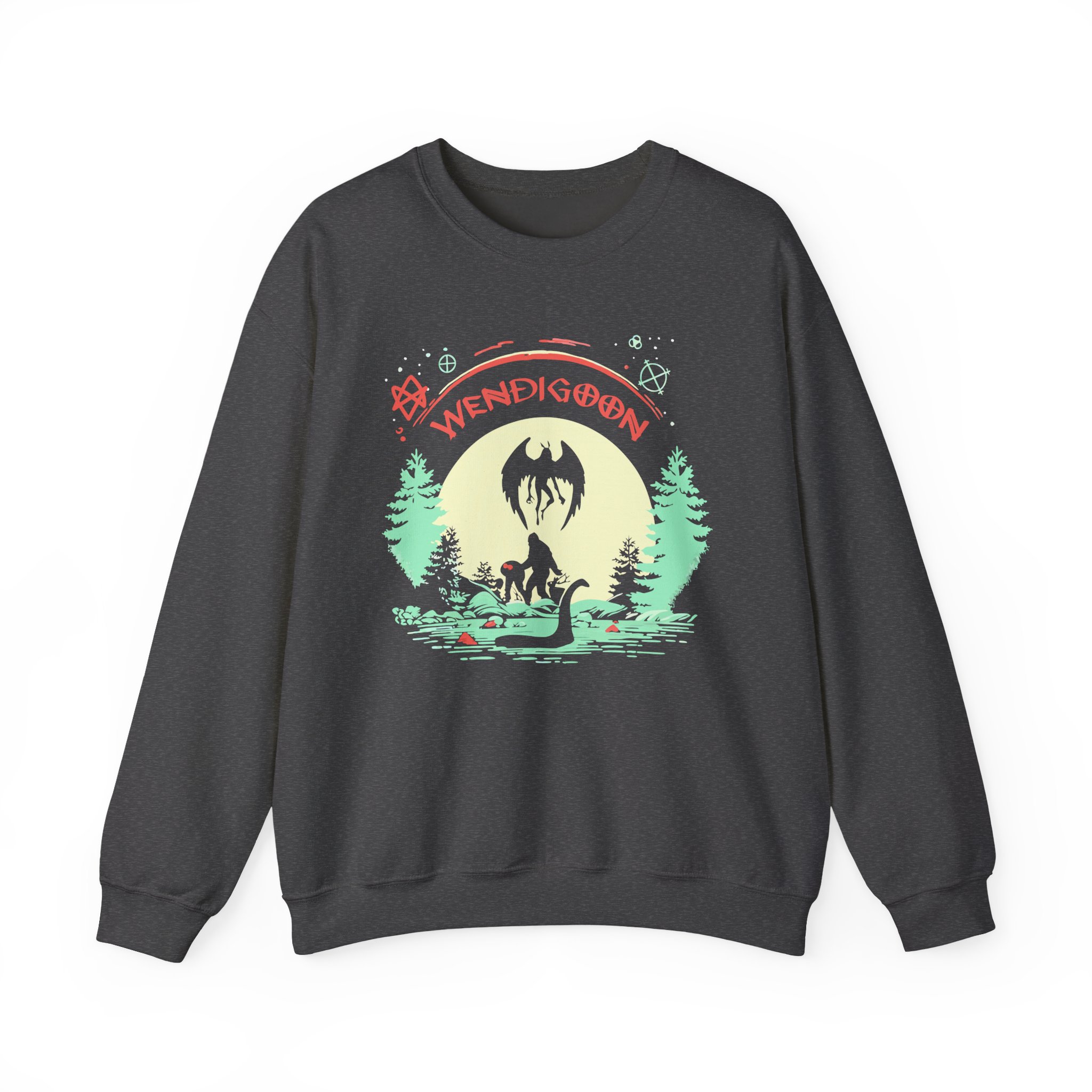 Wendigoon Cryptids on Tour Unisex Heavy Blend Crewneck Sweatshirt