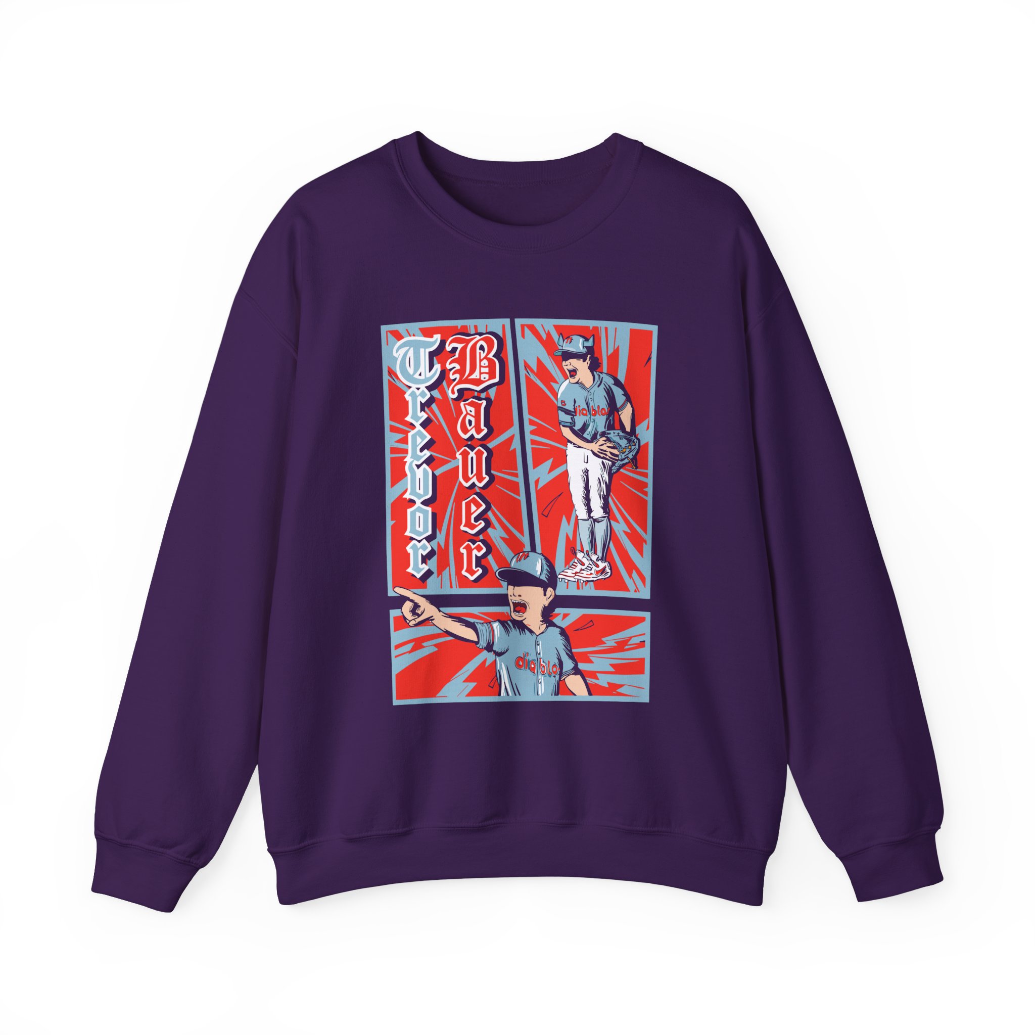 Trevor Bauer Diablo's Comic Strip Unisex Heavy Blendâ„¢ Crewneck Sweatshirt
