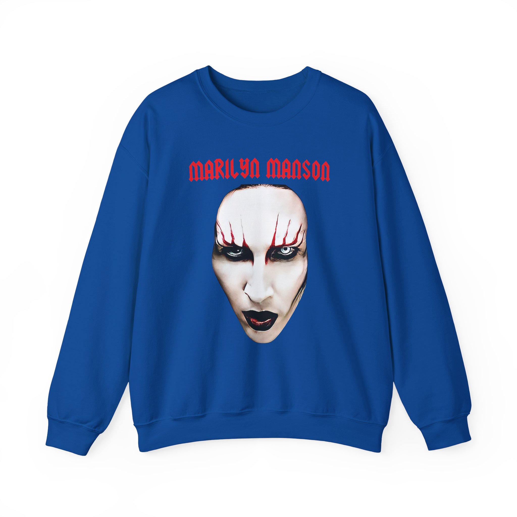 Marilyn Manson Red Lips Unisex Heavy Blendâ„¢ Crewneck Sweatshirt