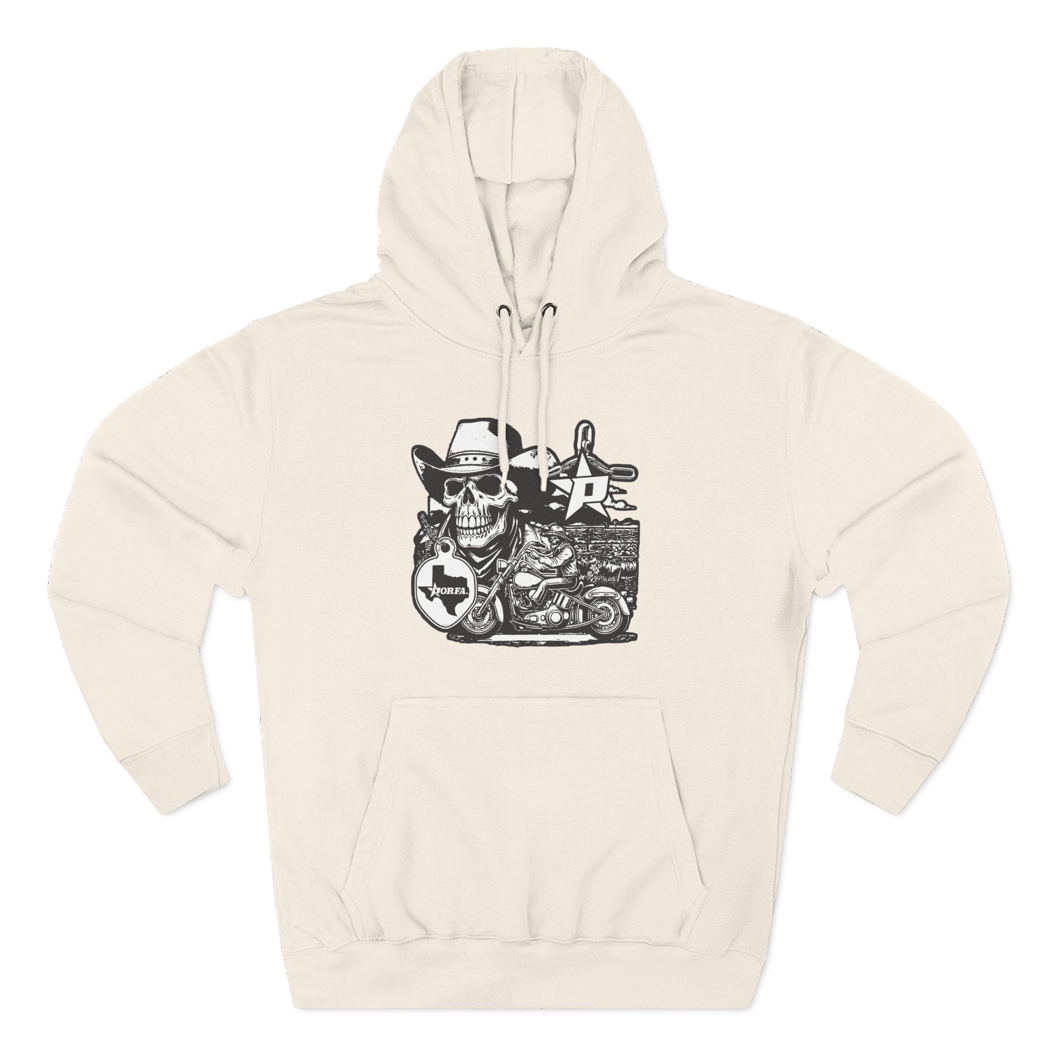 Porfa Texas Ride Three-Panel Fleece Hoodie