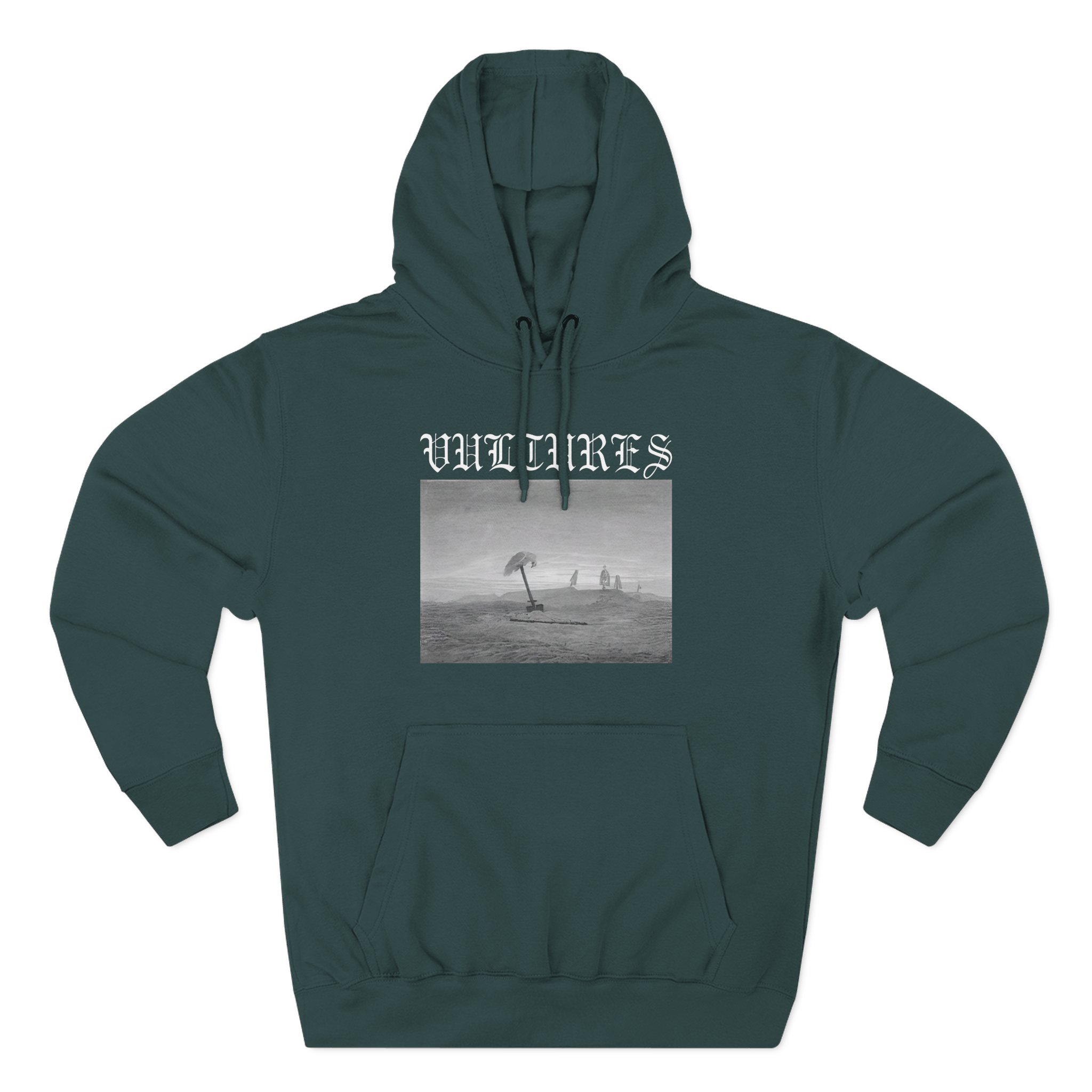 Vultures Three-Panel Fleece Hoodie