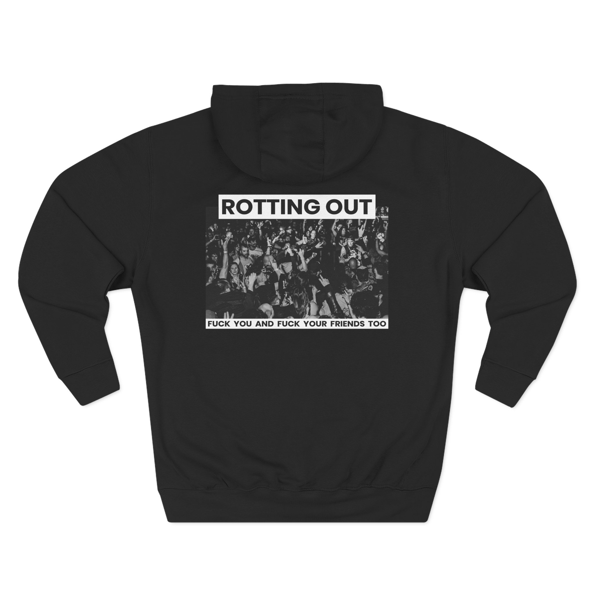 Rotting Out Three-Panel Fleece Hoodie
