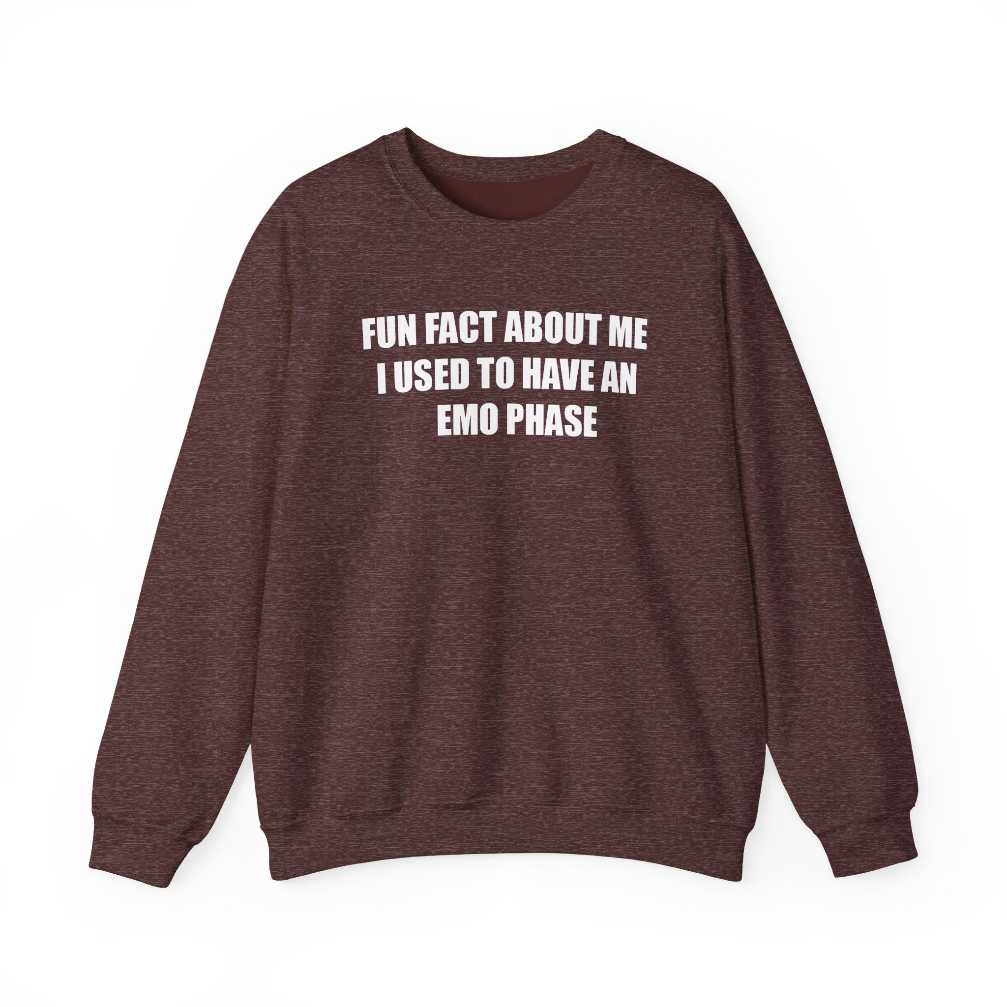 Jake & Johnnie Fun Fact About Me I Used to Have an Emo Phase Unisex Heavy Blendâ„¢ Crewneck Sweatshirt